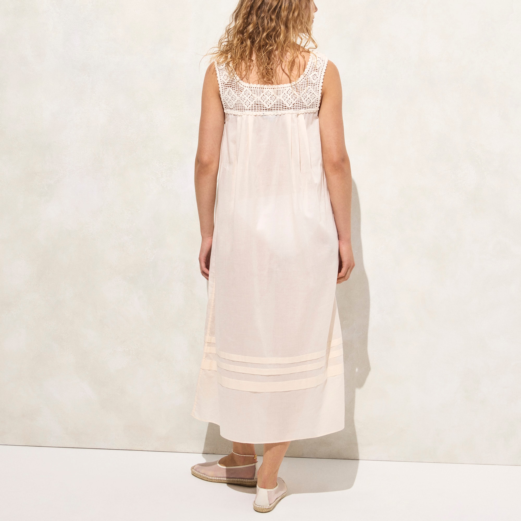 Crochet-trim dress