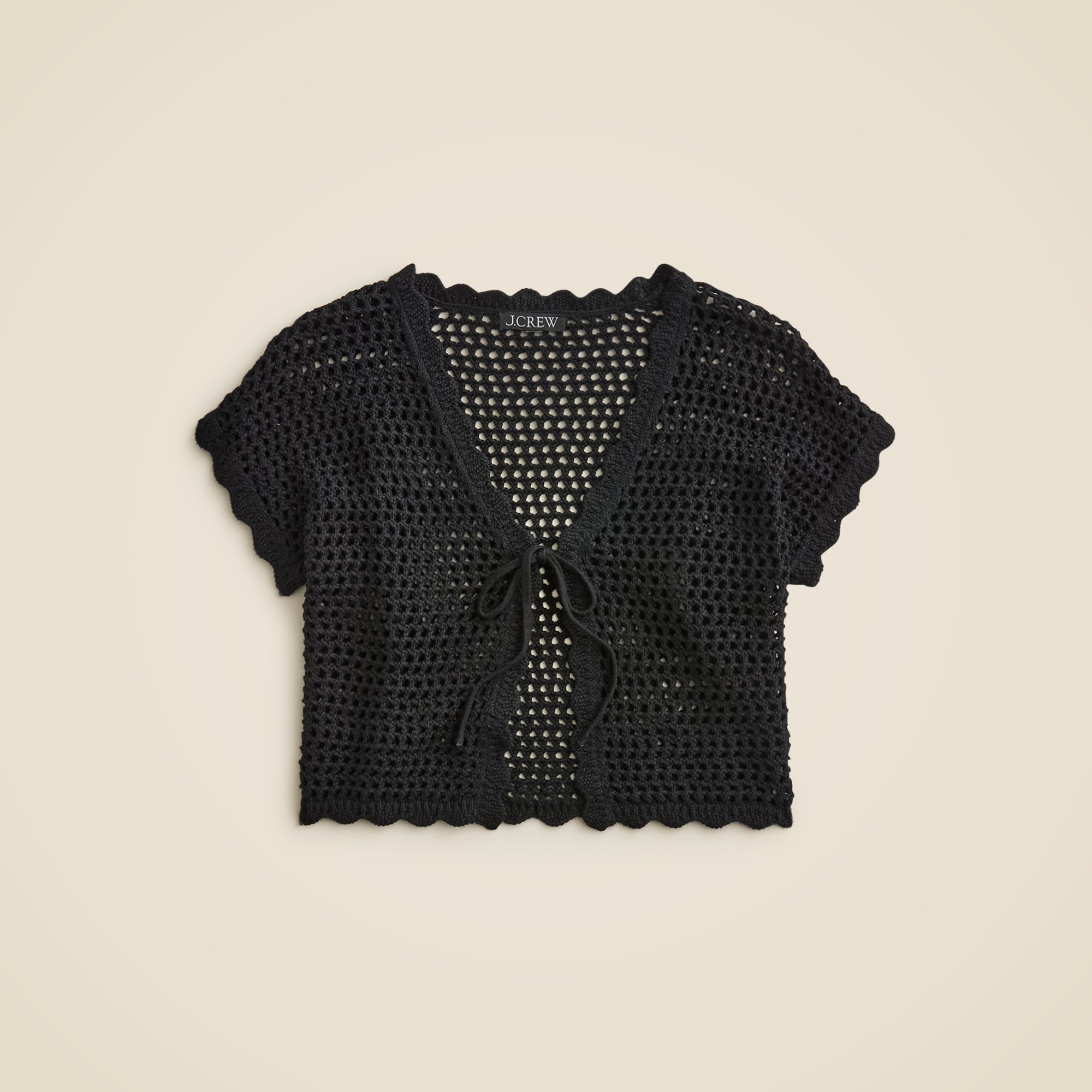  Crochet short-sleeve cardigan