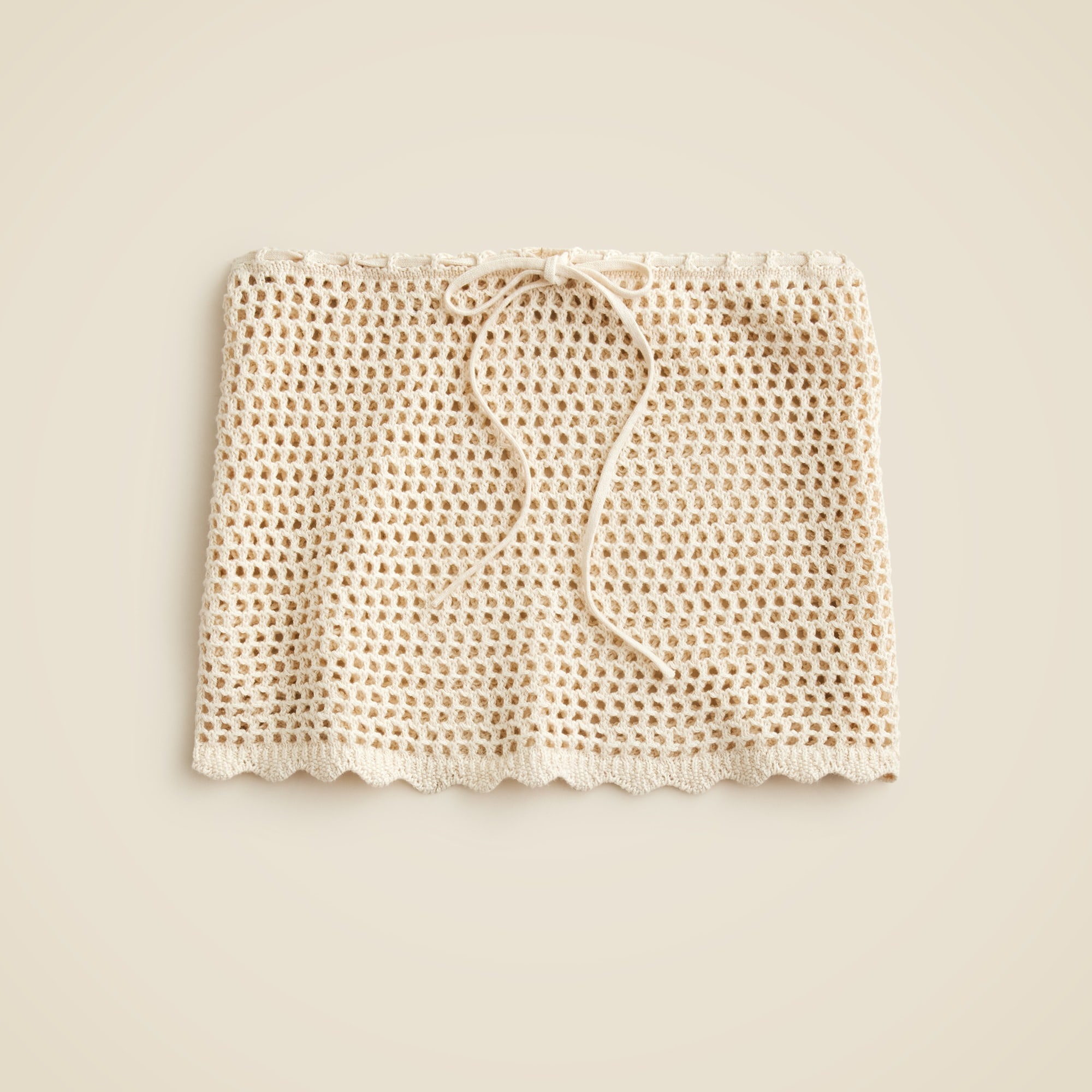 Crochet beach skirt