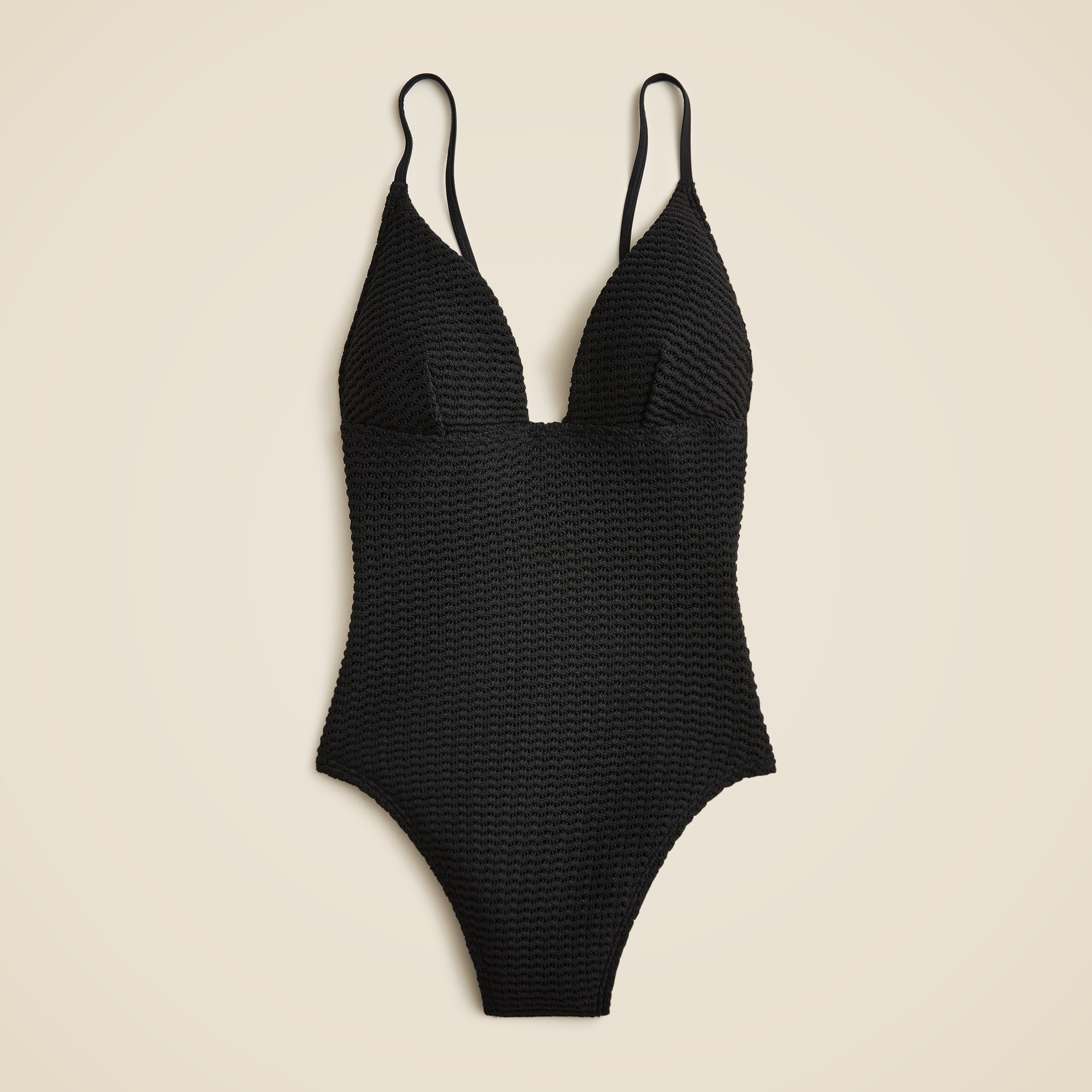 Plunge crochet one-piece