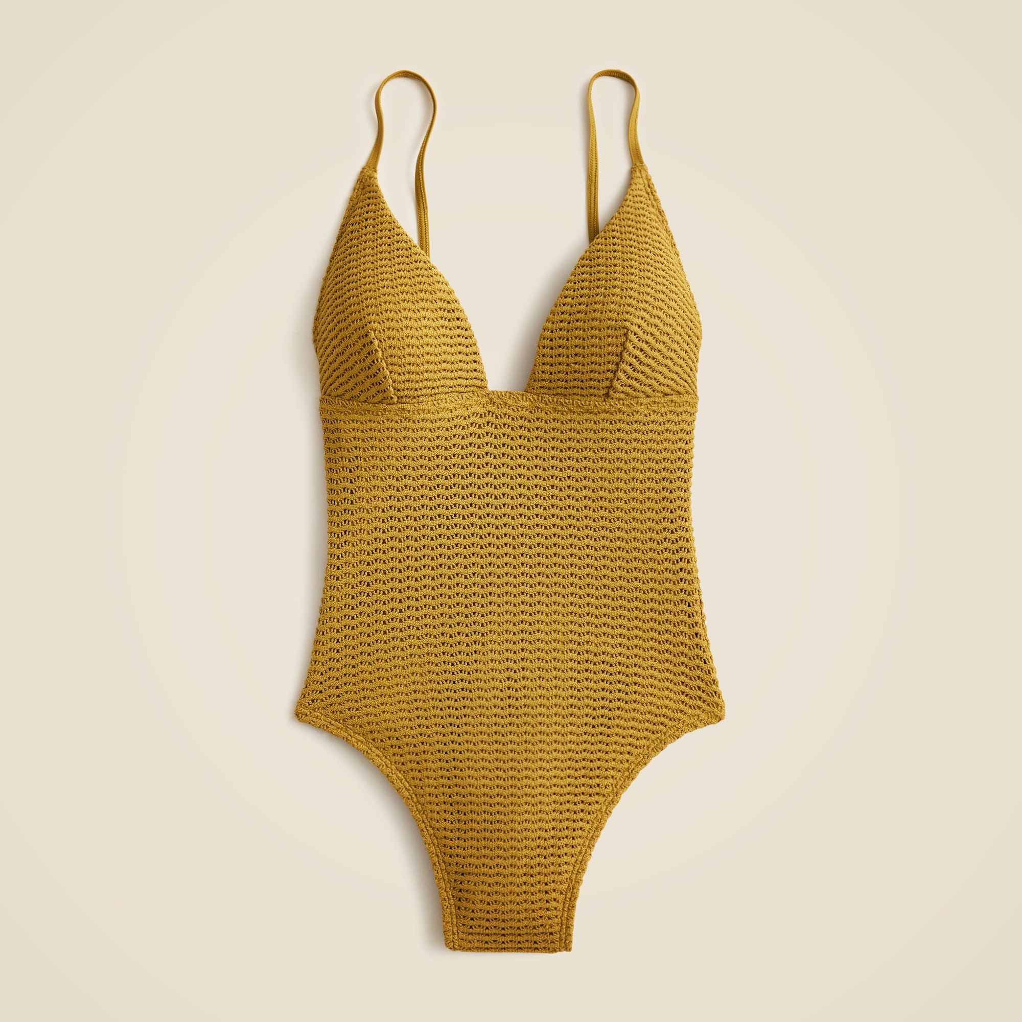Plunge crochet one-piece