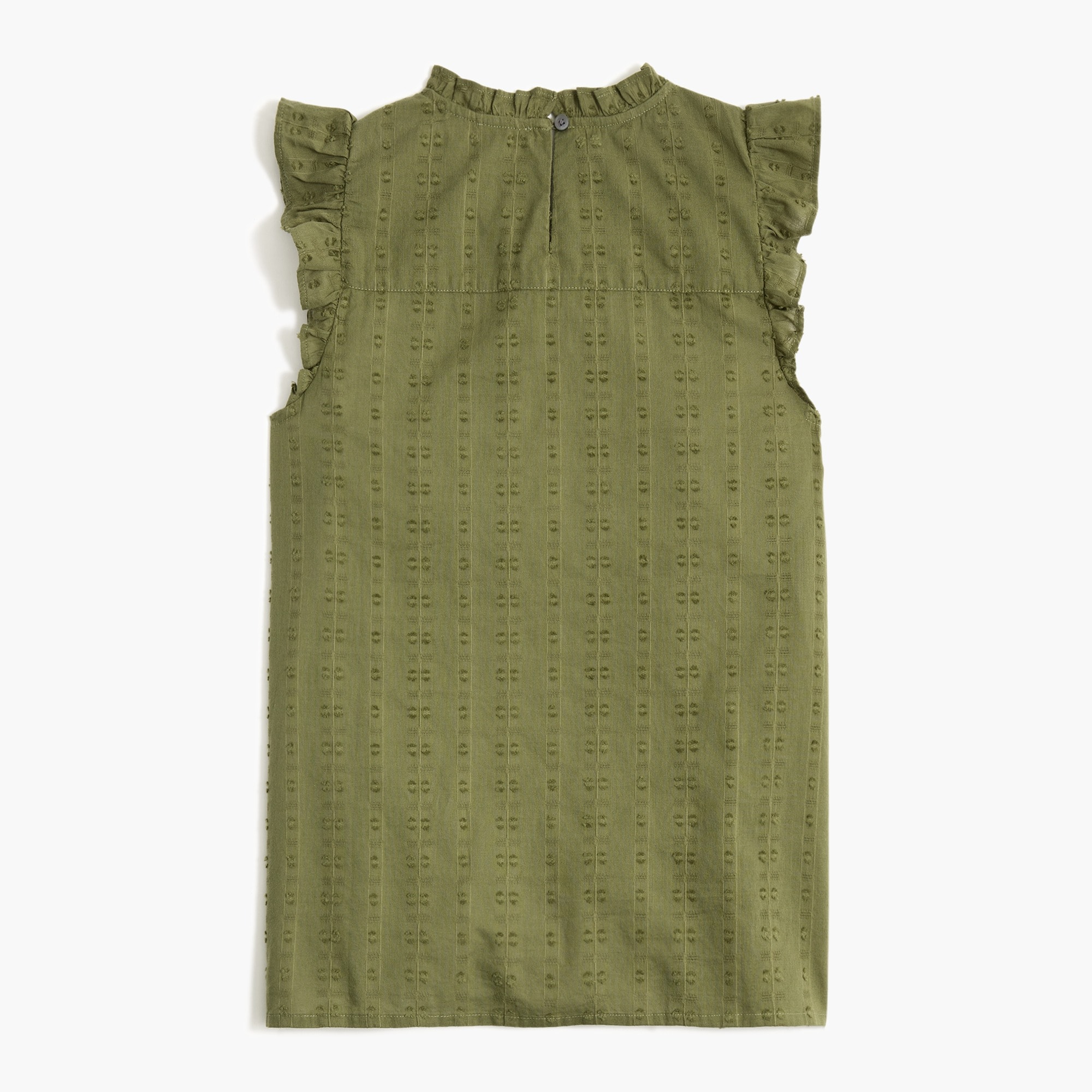 Flutter-sleeve cotton clip top