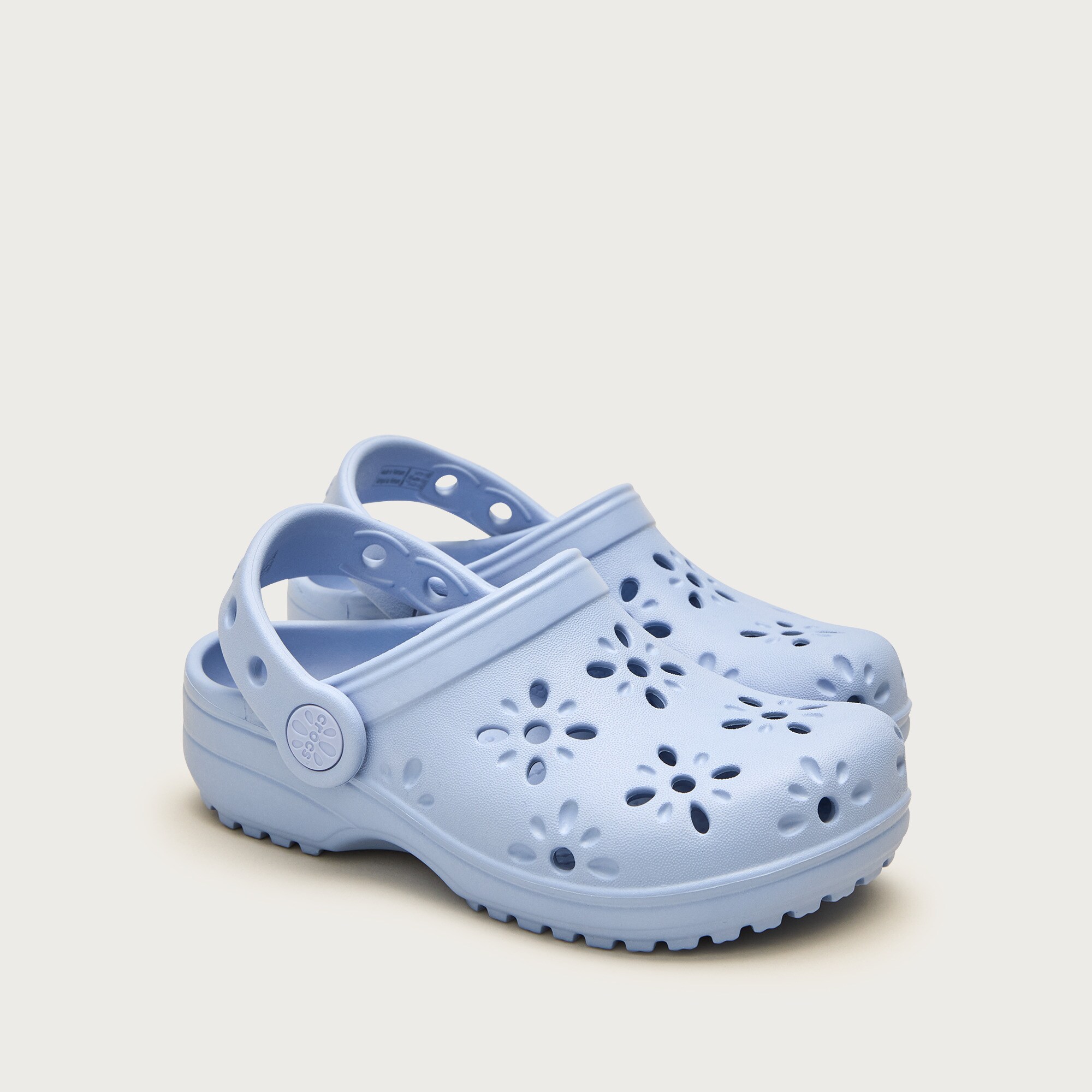 Crocs™ kids' classic floral cutout clogs