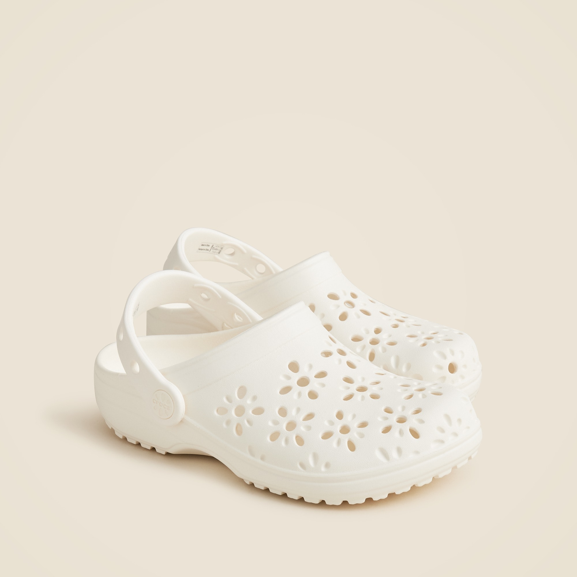 Crocs™ kids' classic floral cutout clogs