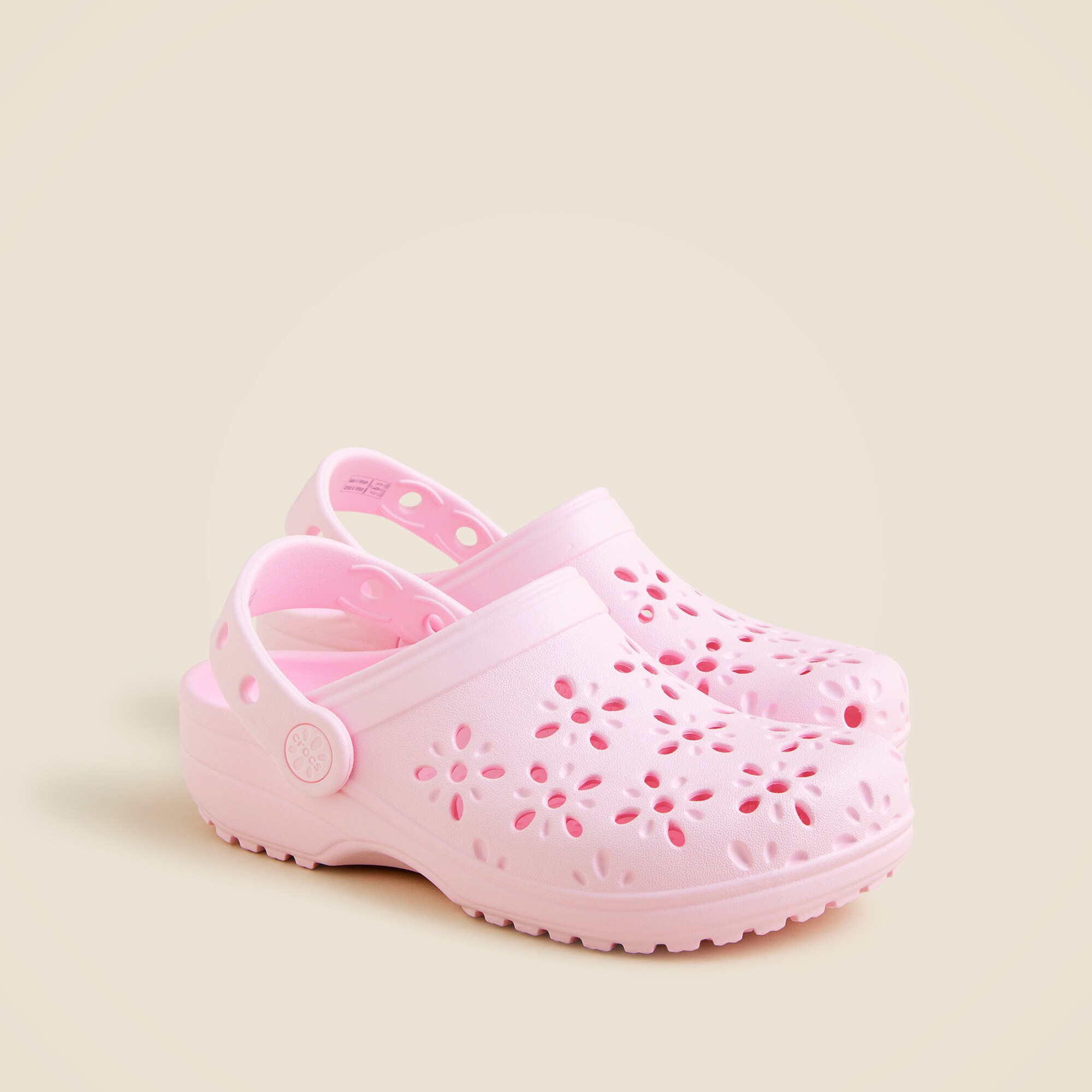 Crocs™ kids' classic floral cutout clogs