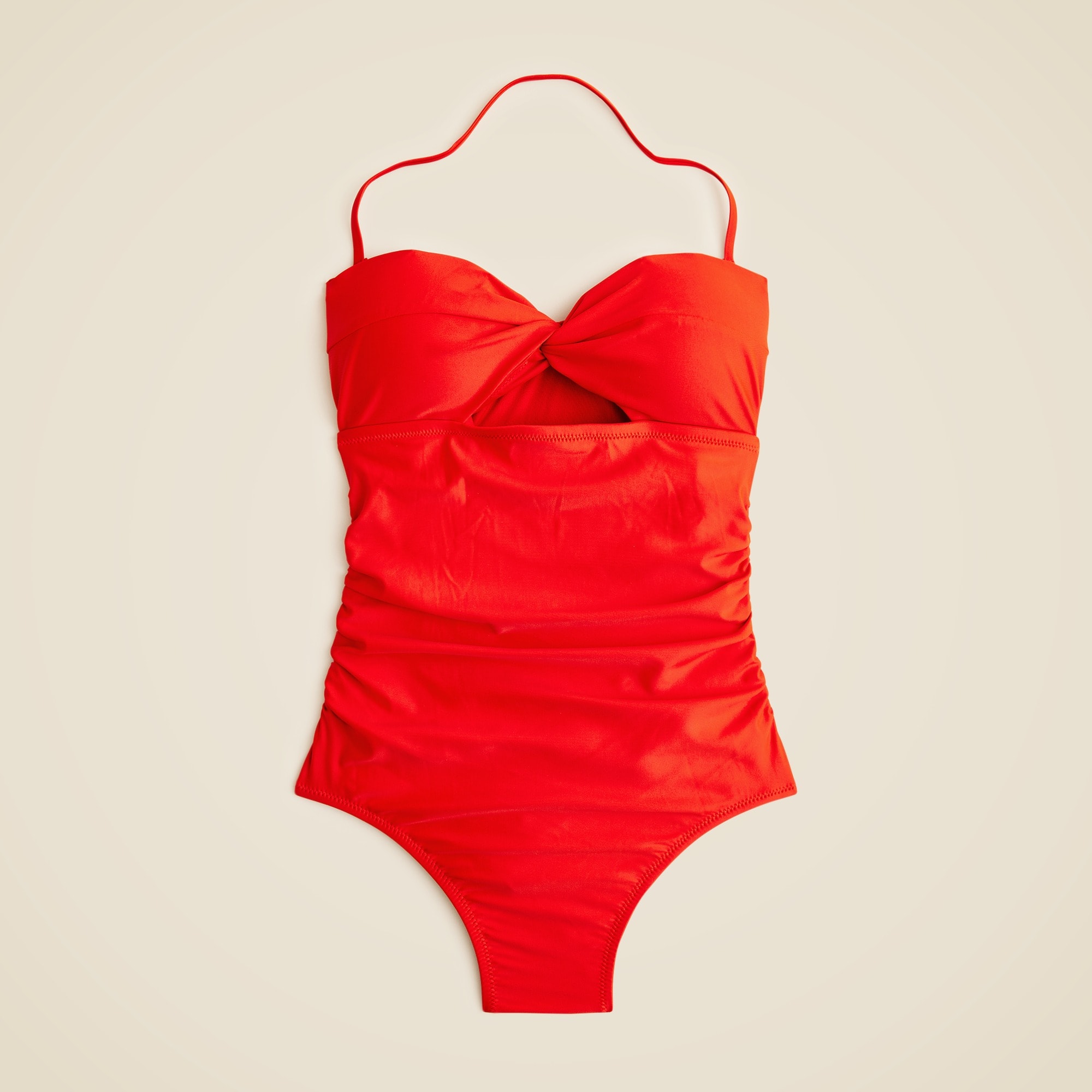 womens Gemma ruched bandeau cutout one-piece