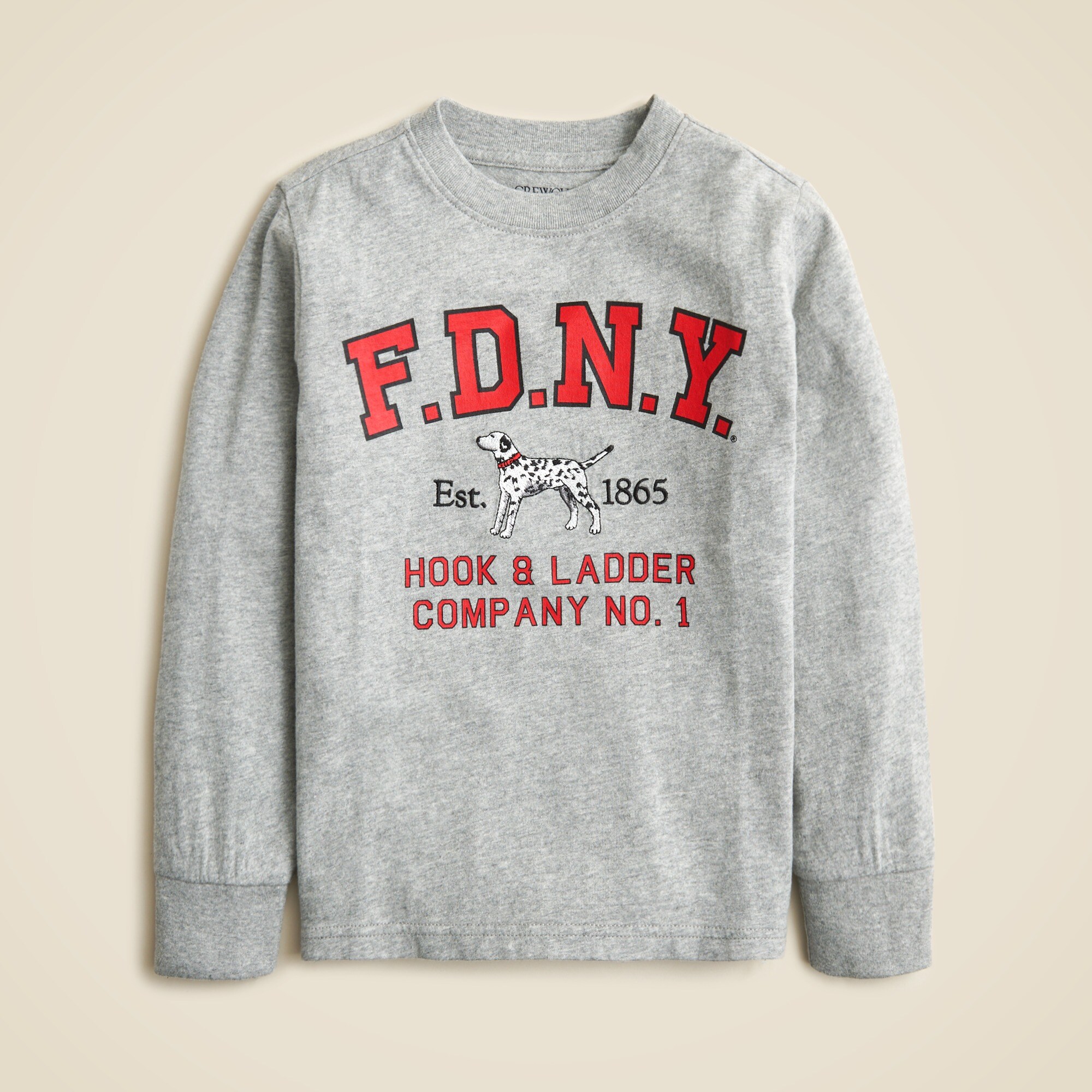  Limited-edition kids' FDNY&reg; Dalmatian long-sleeve graphic T-shirt