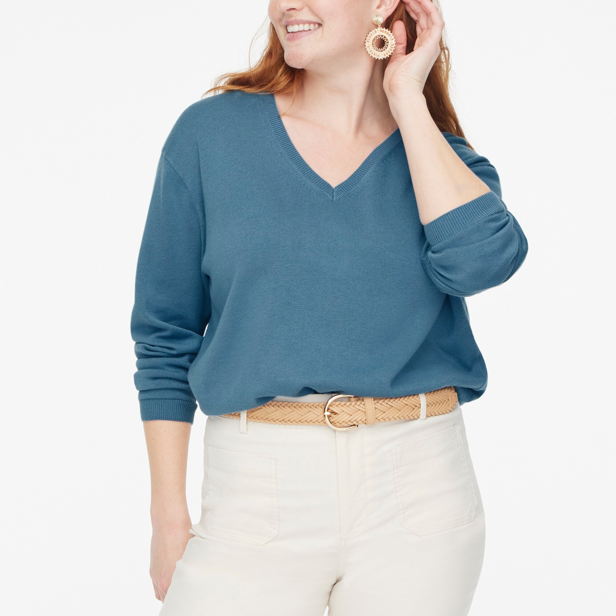 womens V-neck sweater