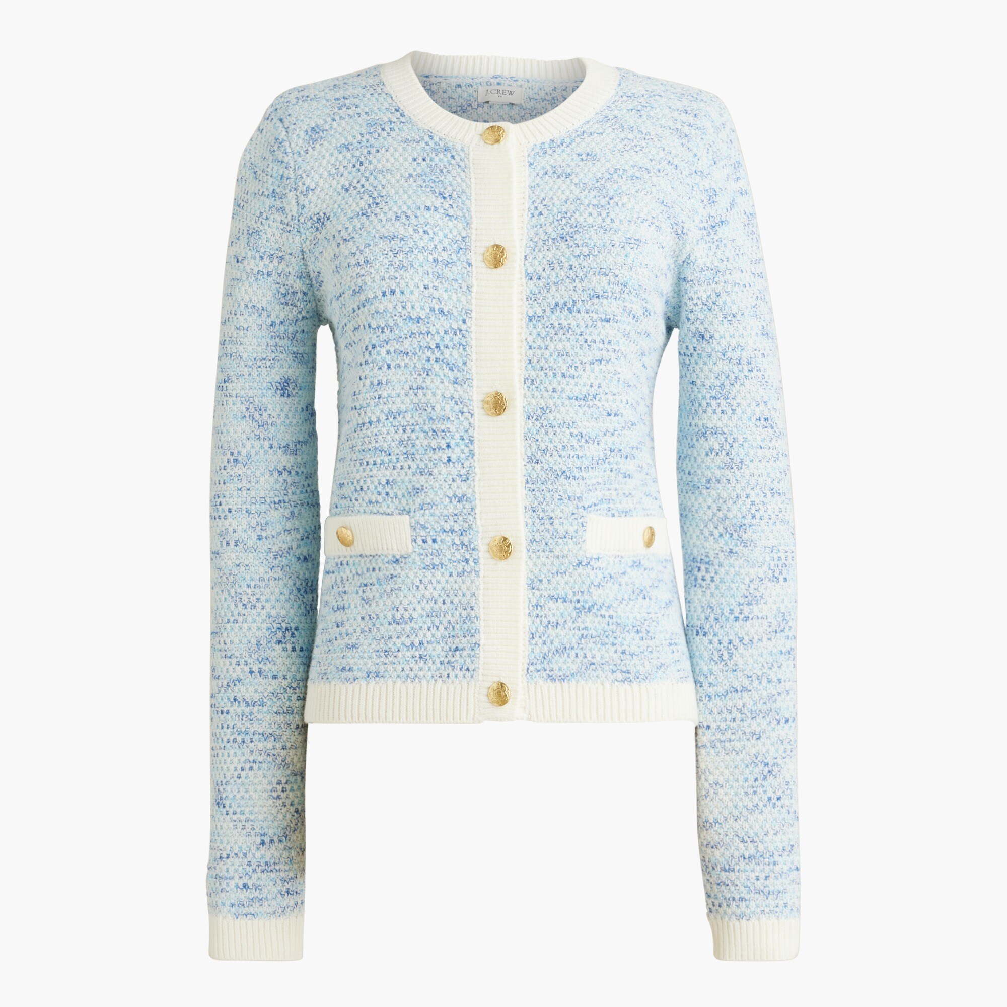 Stitched lady cardigan sweater