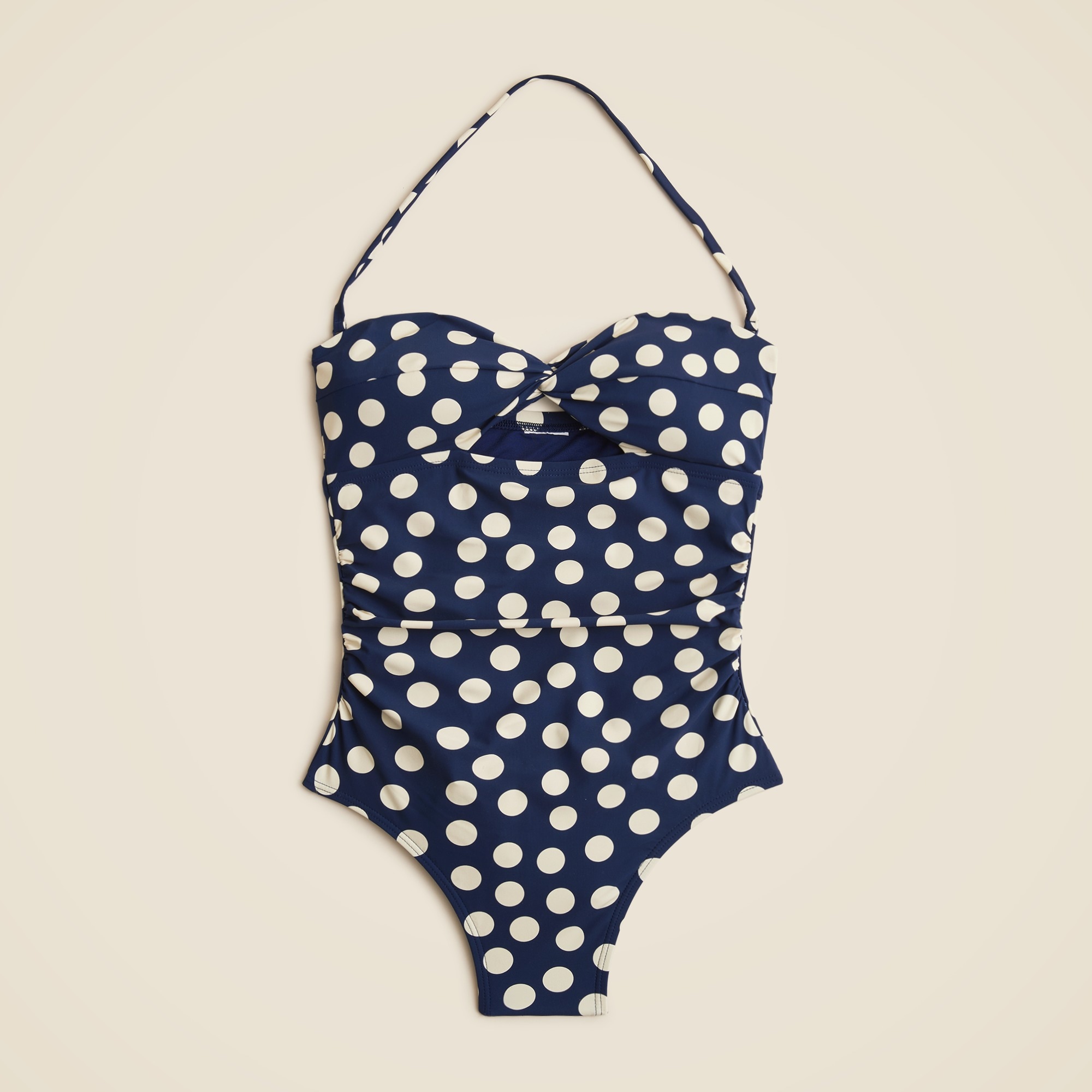  Gemma ruched bandeau cutout one-piece