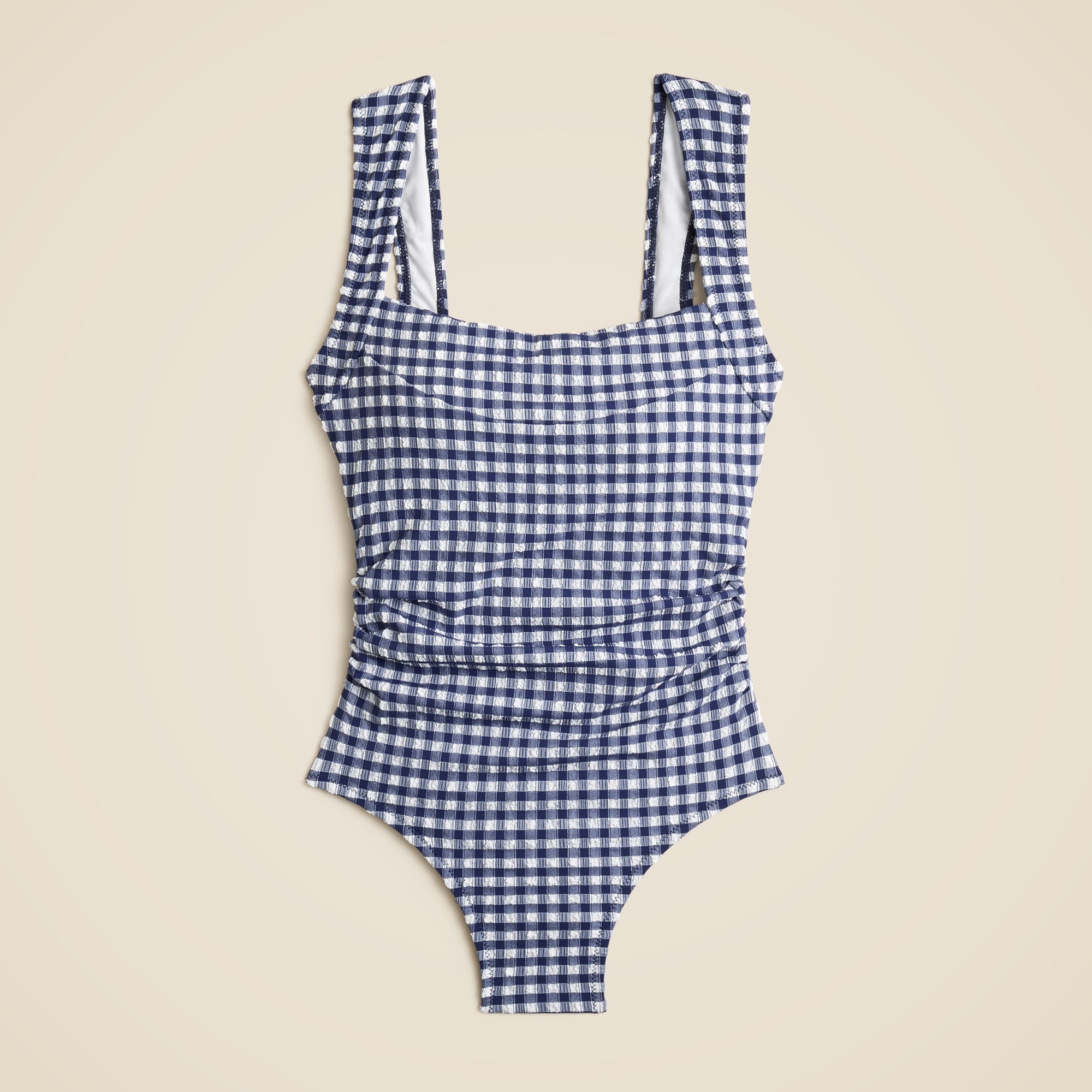 womens Nia ruched squareneck one-piece