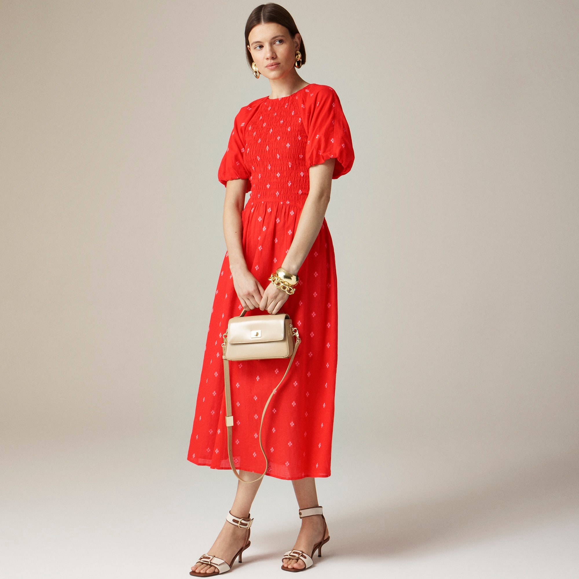 womens Meadow dress in cotton poplin
