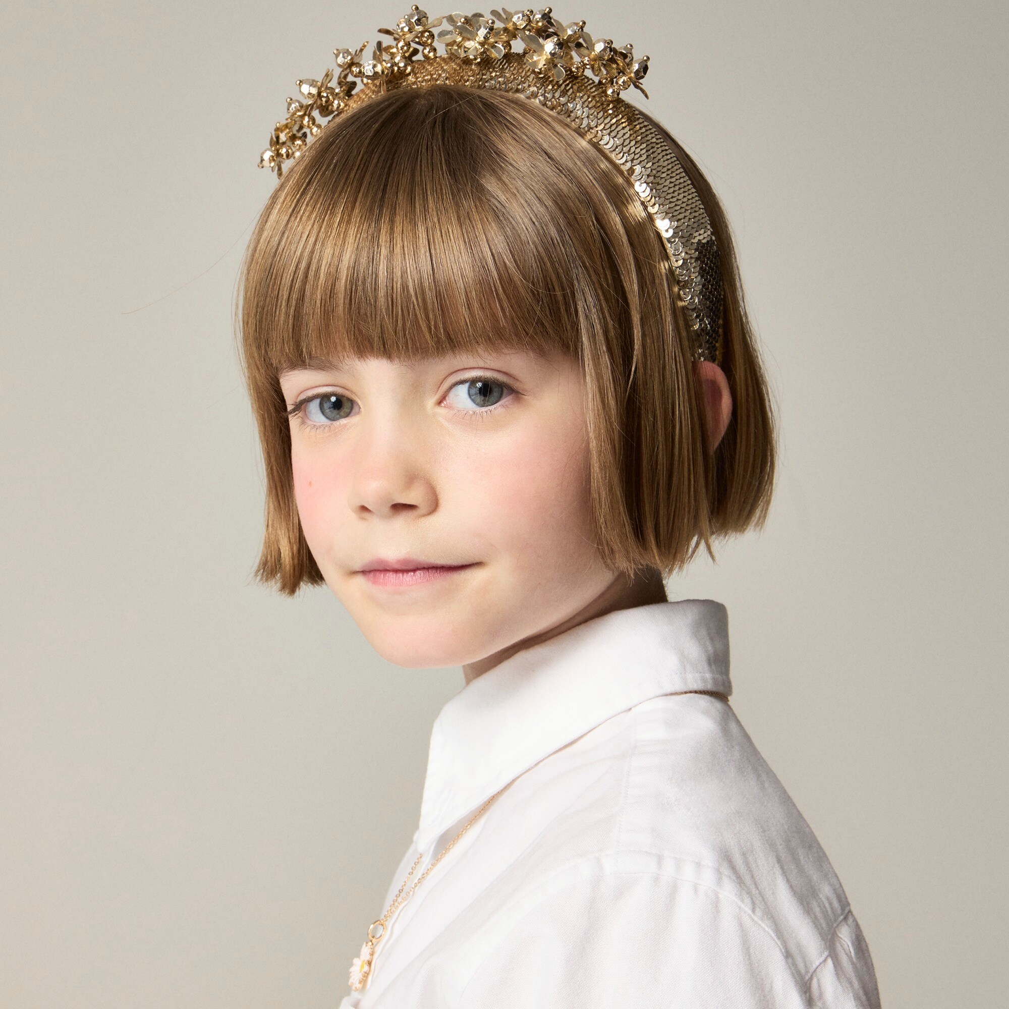 girls Girls' sequin flower headband
