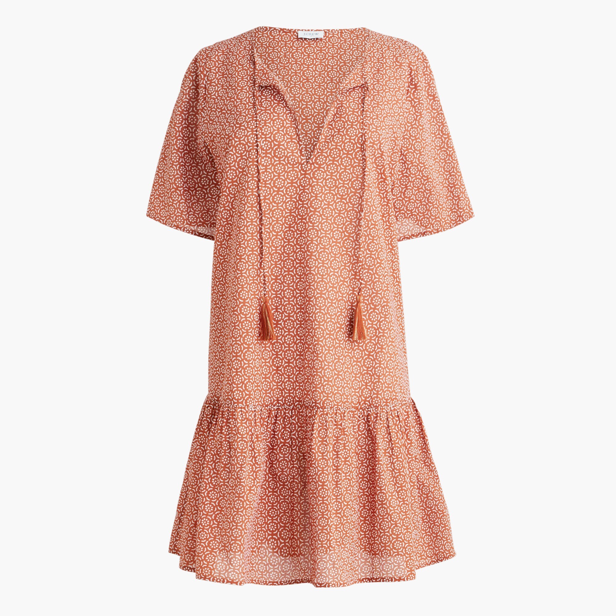 tiered beach tunic for women