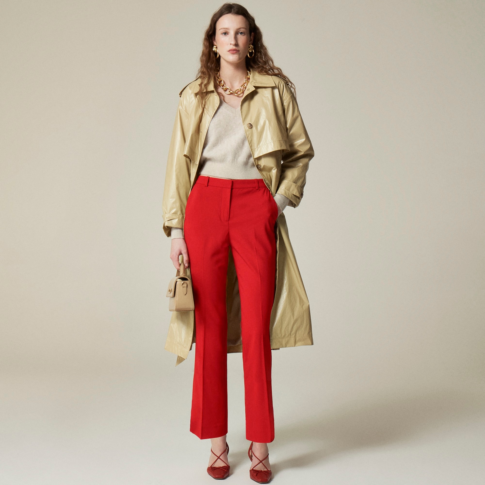 womens Kaya pant in Italian stretch merino wool blend