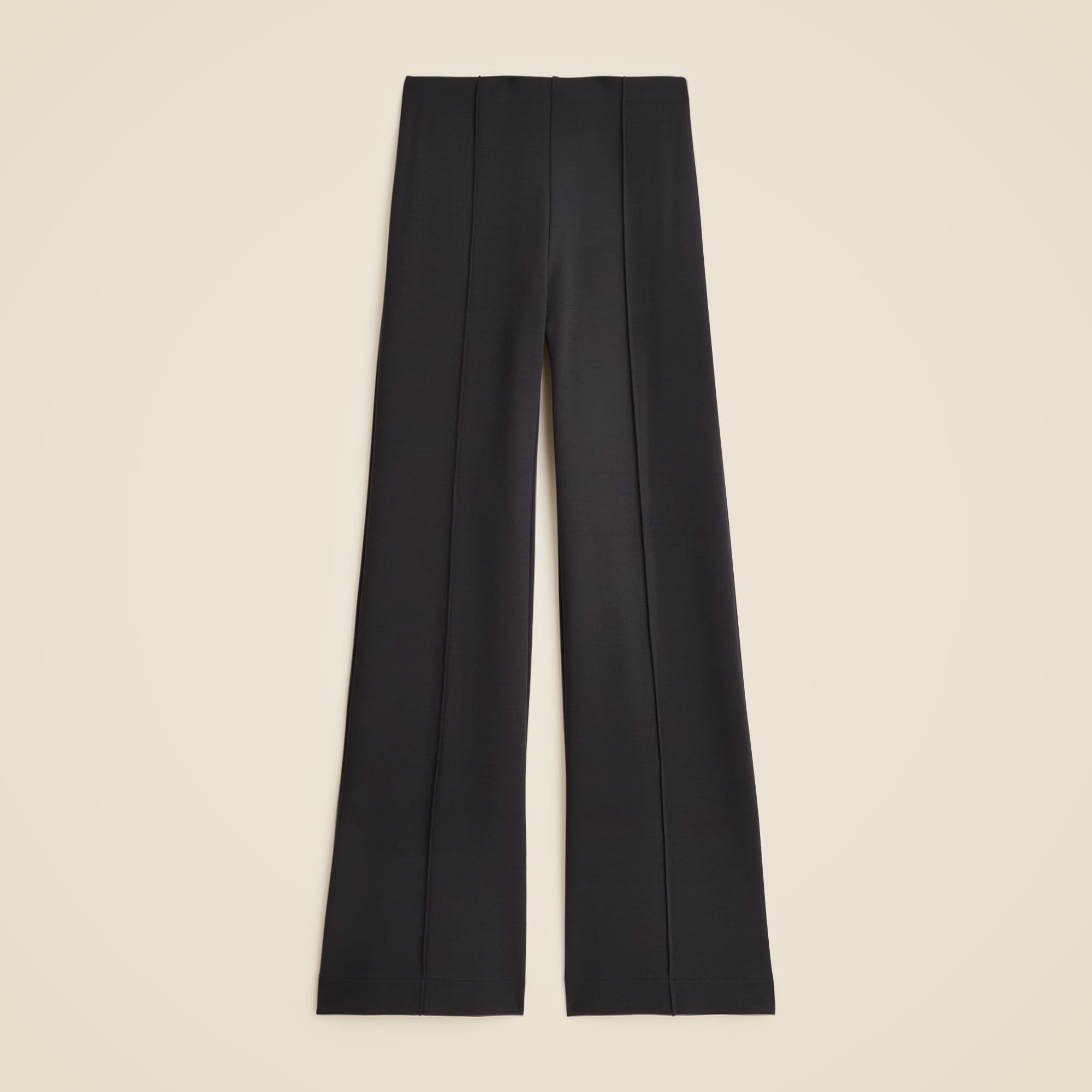 Wide-leg pant in stretch ponte