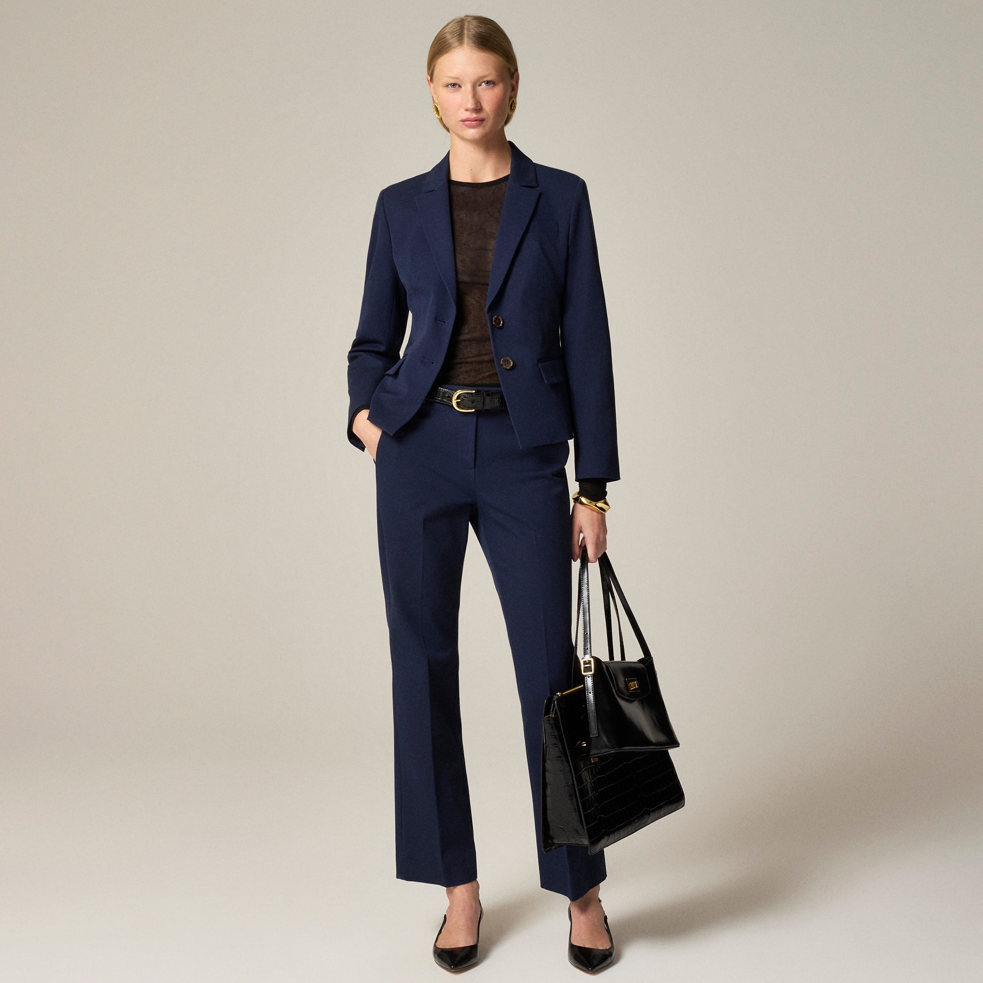 j.crew: kaya pant in bi-stretch cotton blend for women