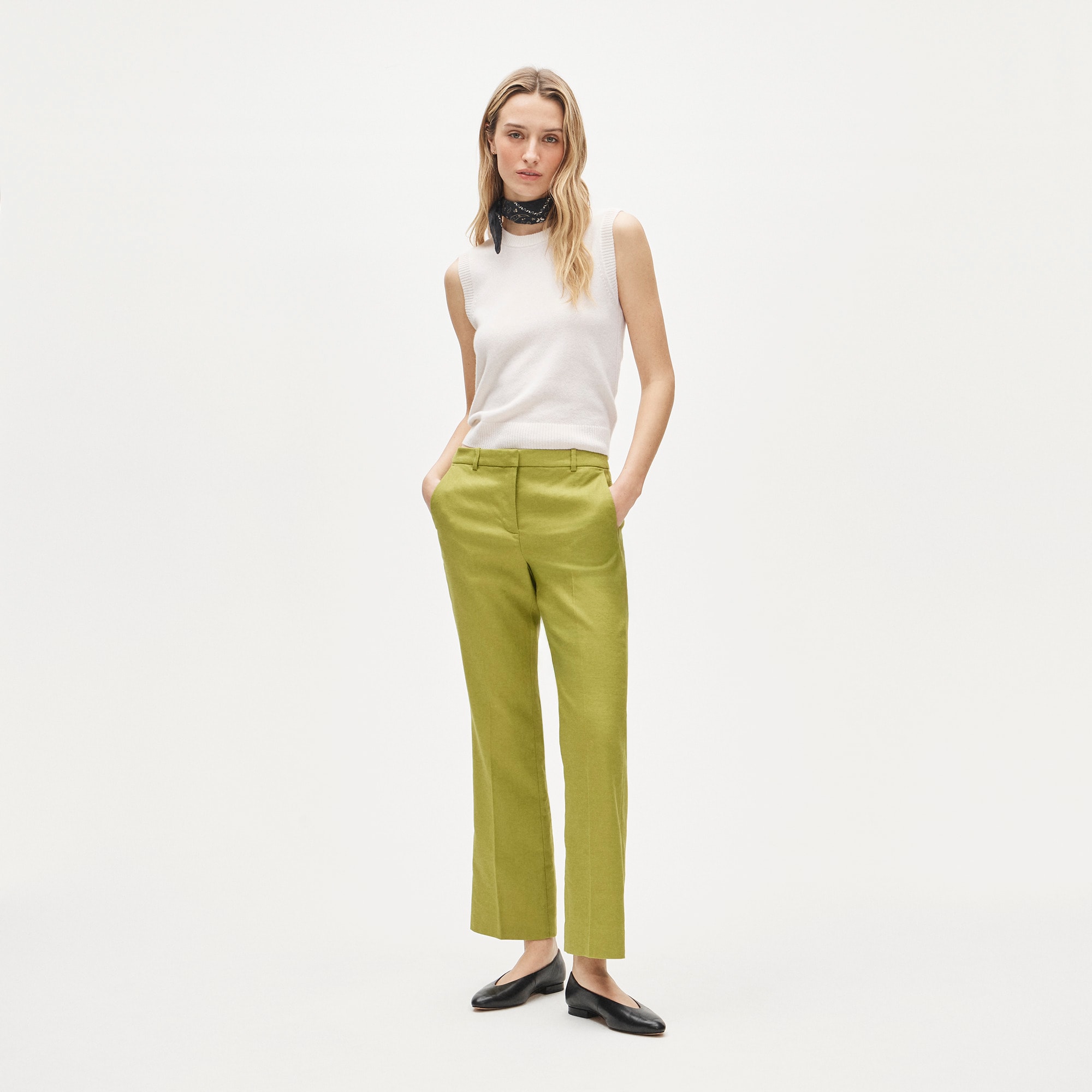 Petite Kaya pant in stretch linen blend - Other
