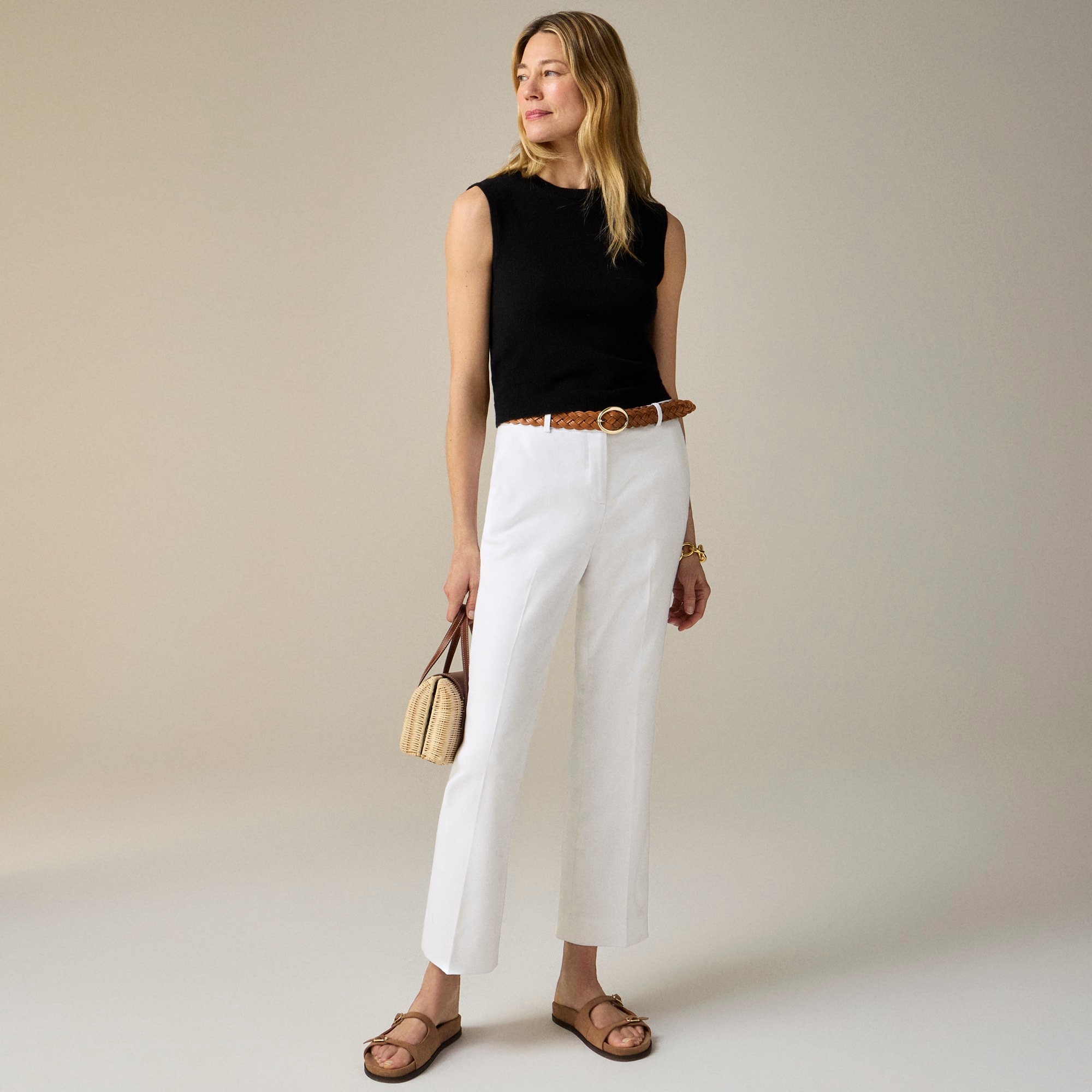 womens Kaya pant in stretch linen blend