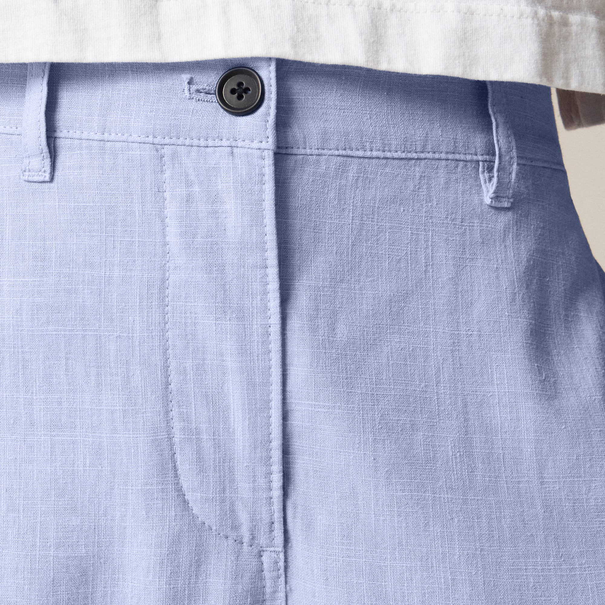 Relaxed barrel-leg pant in linen blend