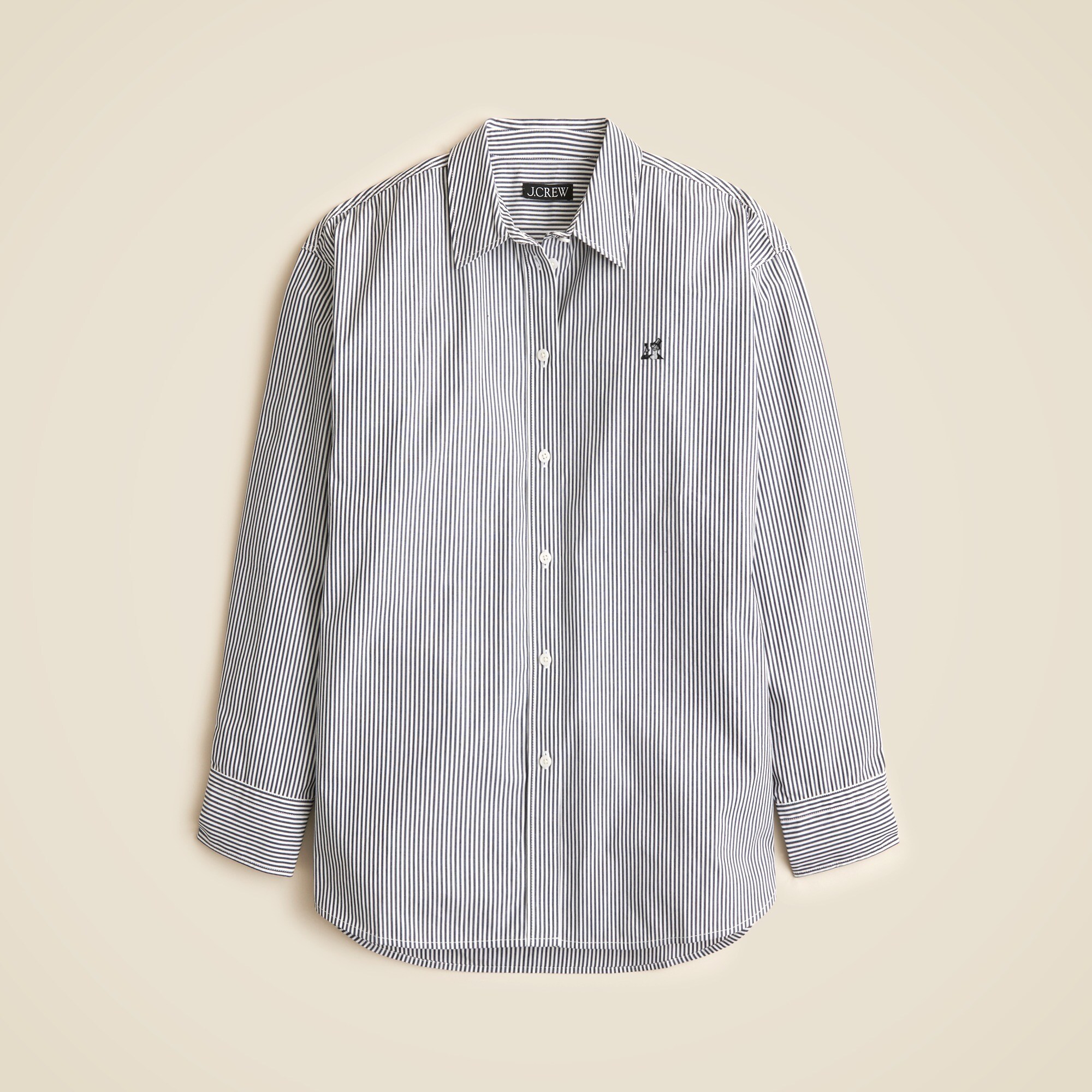 Limited-edition The New Yorker X J.Crew Étienne oversized shirt in striped cotton oxford