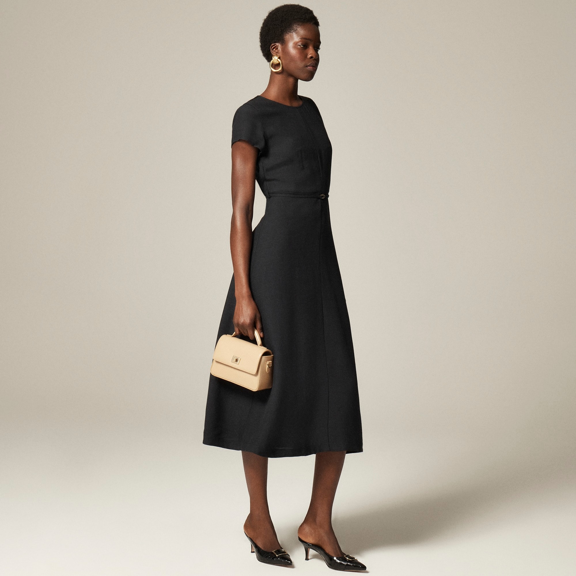 womens Mathilde dress in luster canvas