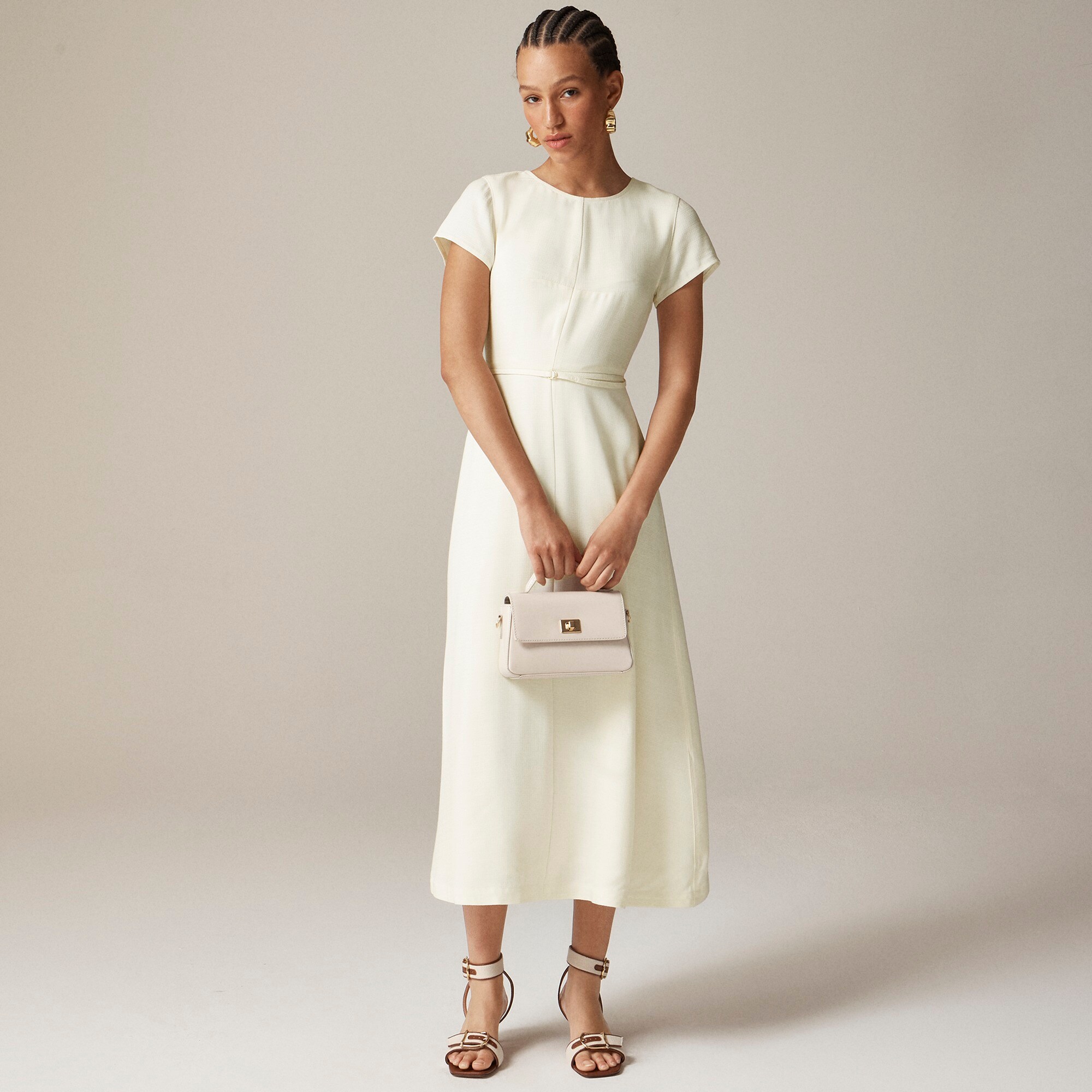 womens Mathilde dress in luster canvas