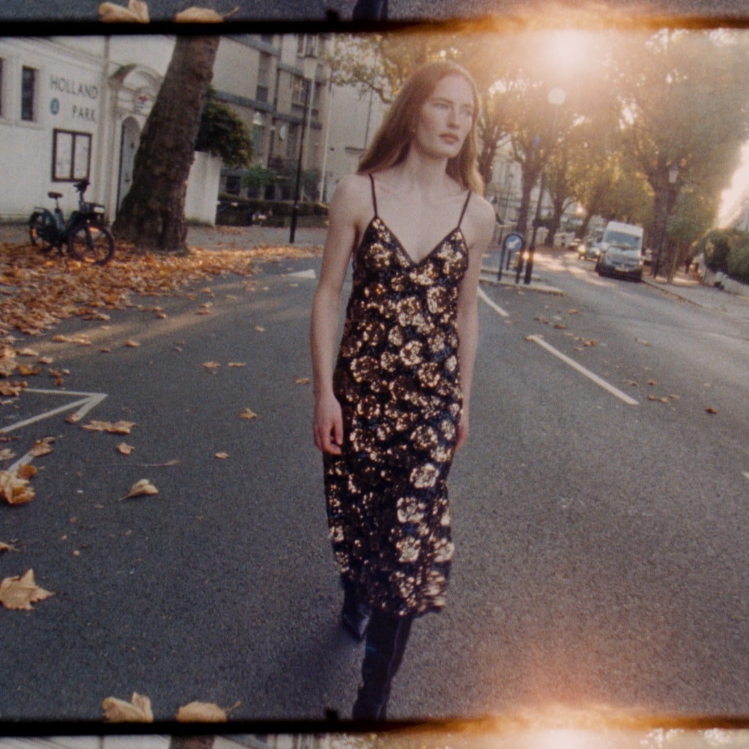 Collection sequin slip dress