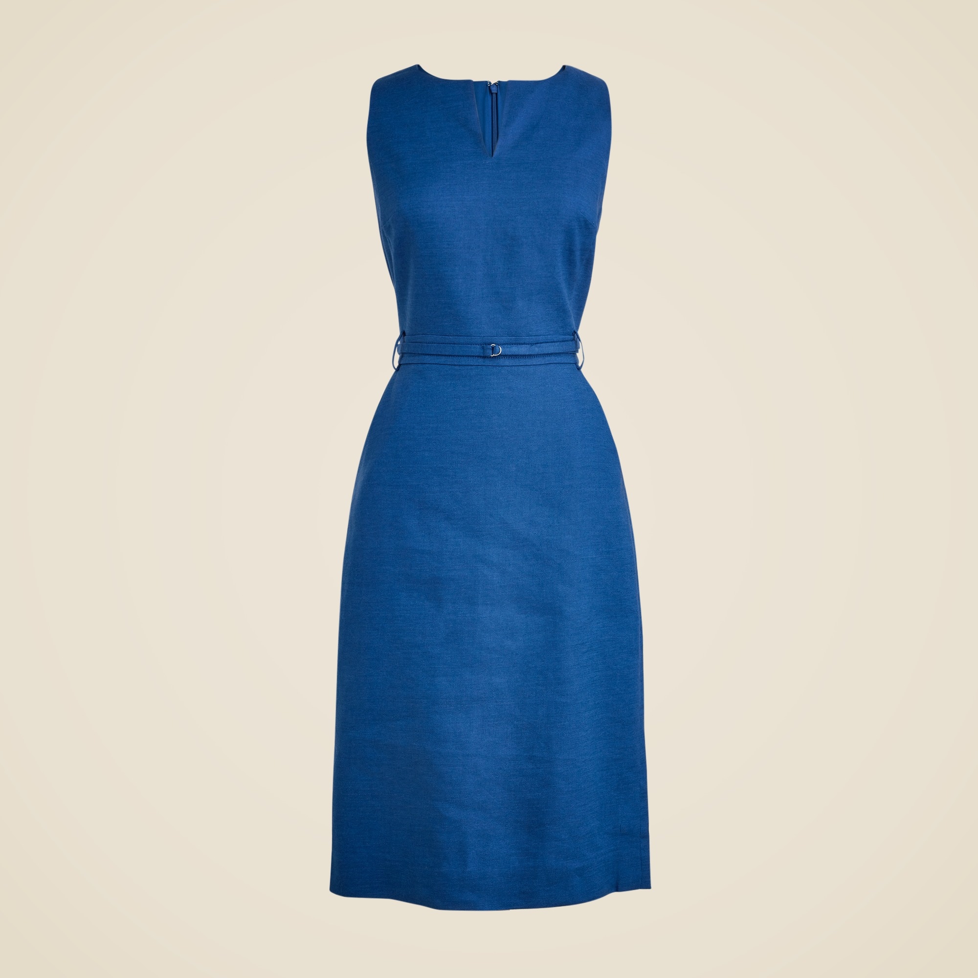 womens Executive dress in stretch linen blend
