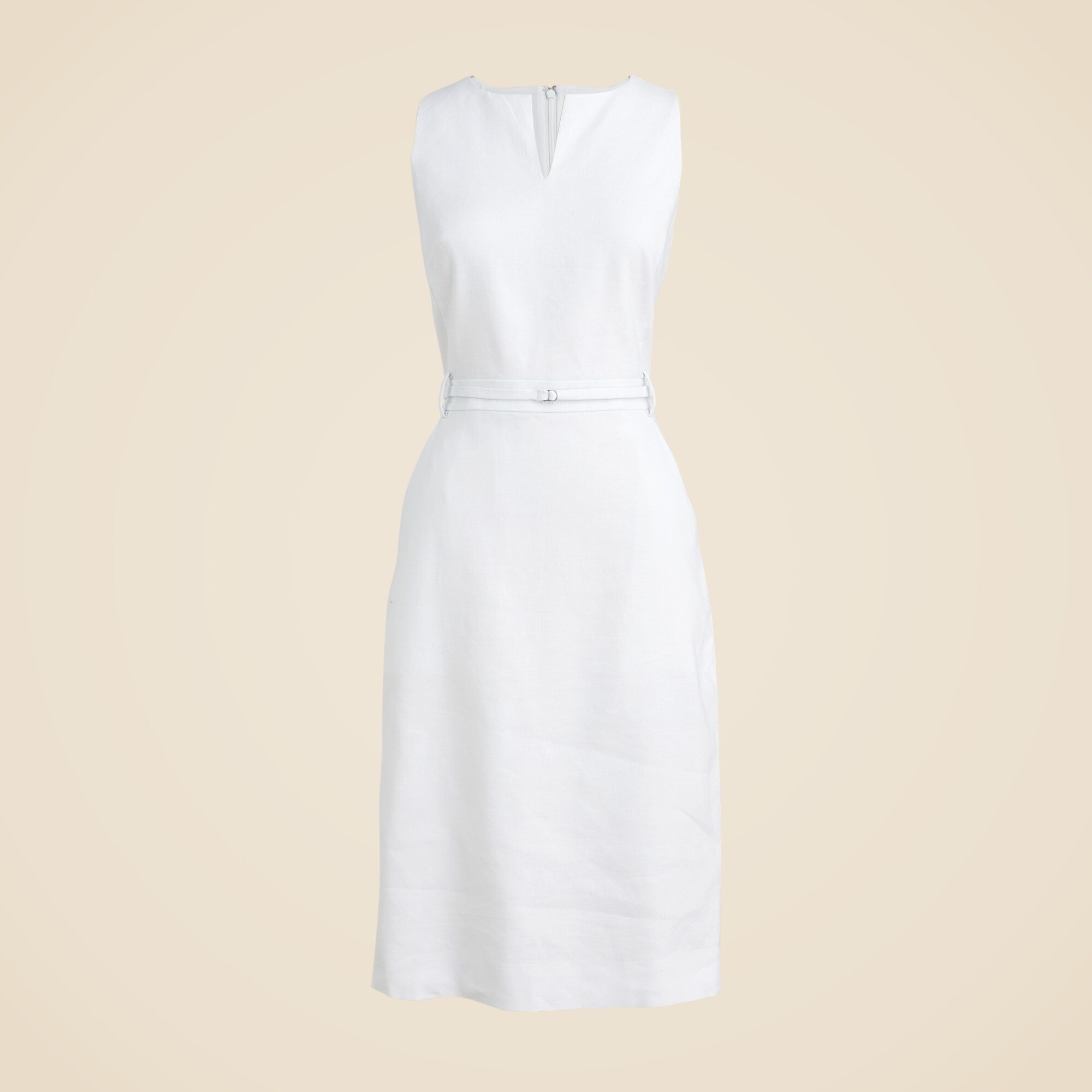 Simone dress in stretch linen blend