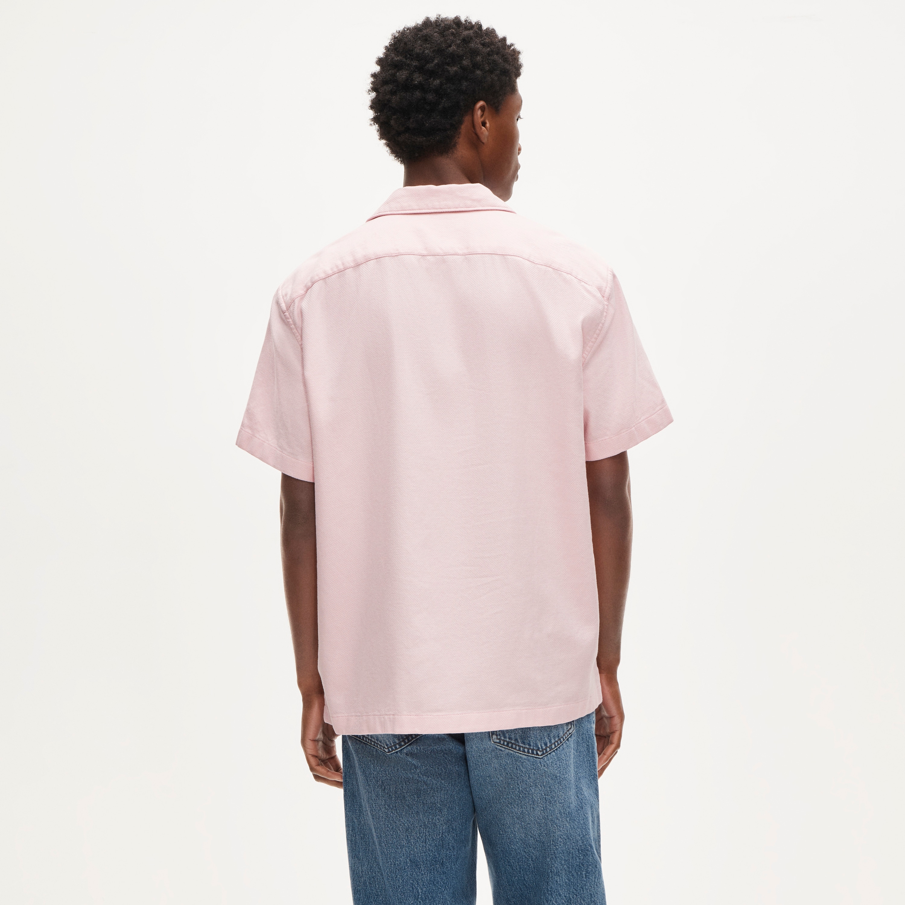 Short-sleeve Textured Cotton Camp-collar Shirt For Men | J.Crew
