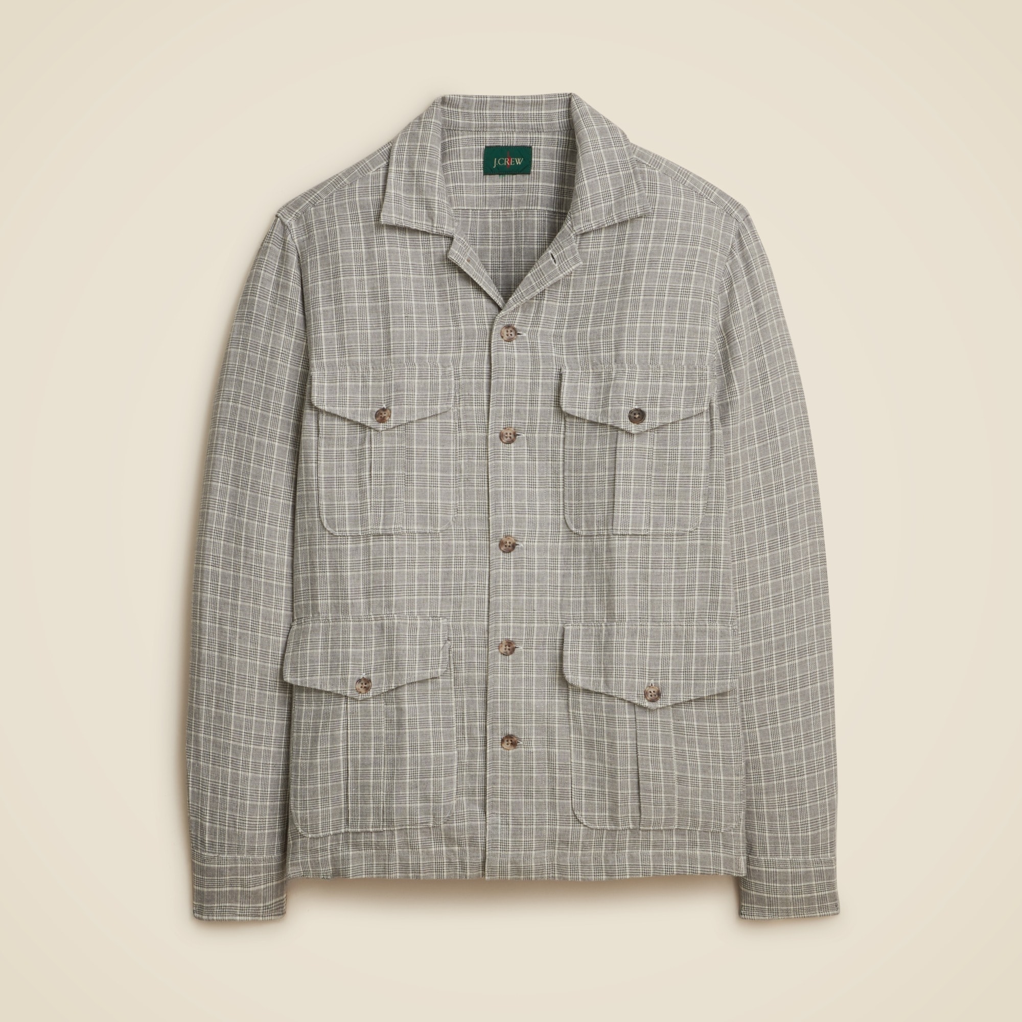 Linen-cotton Blend Twill Shirt-jacket For Men | J.Crew