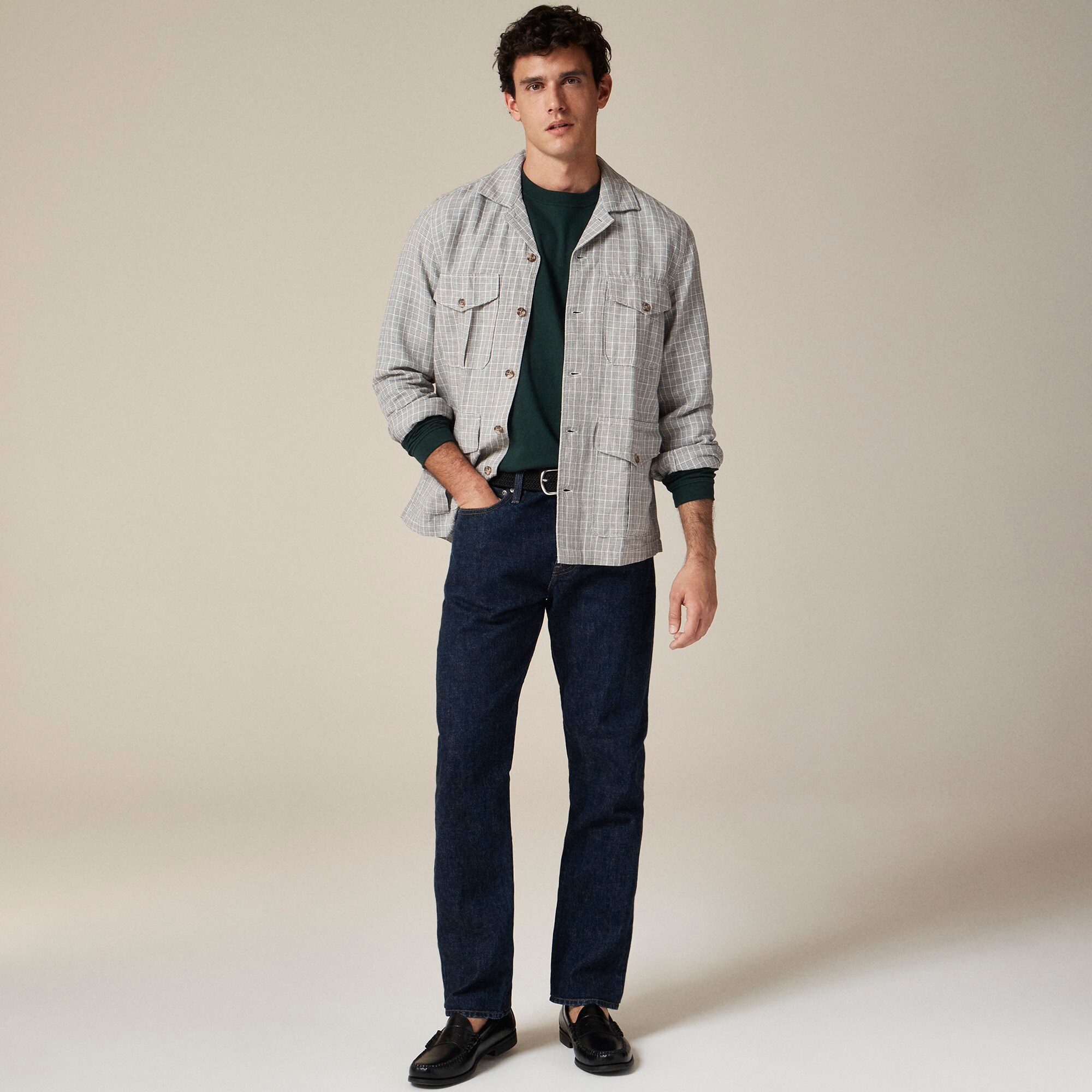 Linen-cotton Blend Twill Shirt-jacket For Men | J.Crew