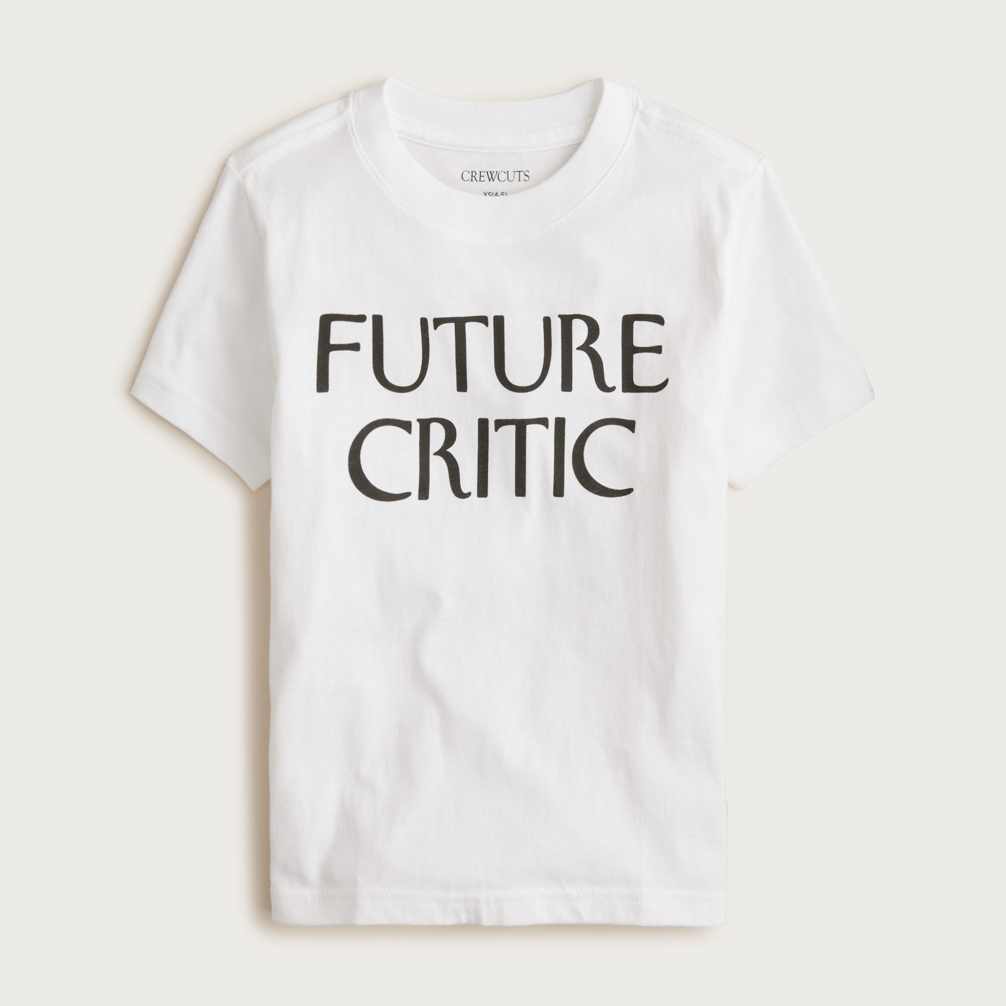 Limited-edition The New Yorker X Crewcuts "Future critic" graphic T-shirt