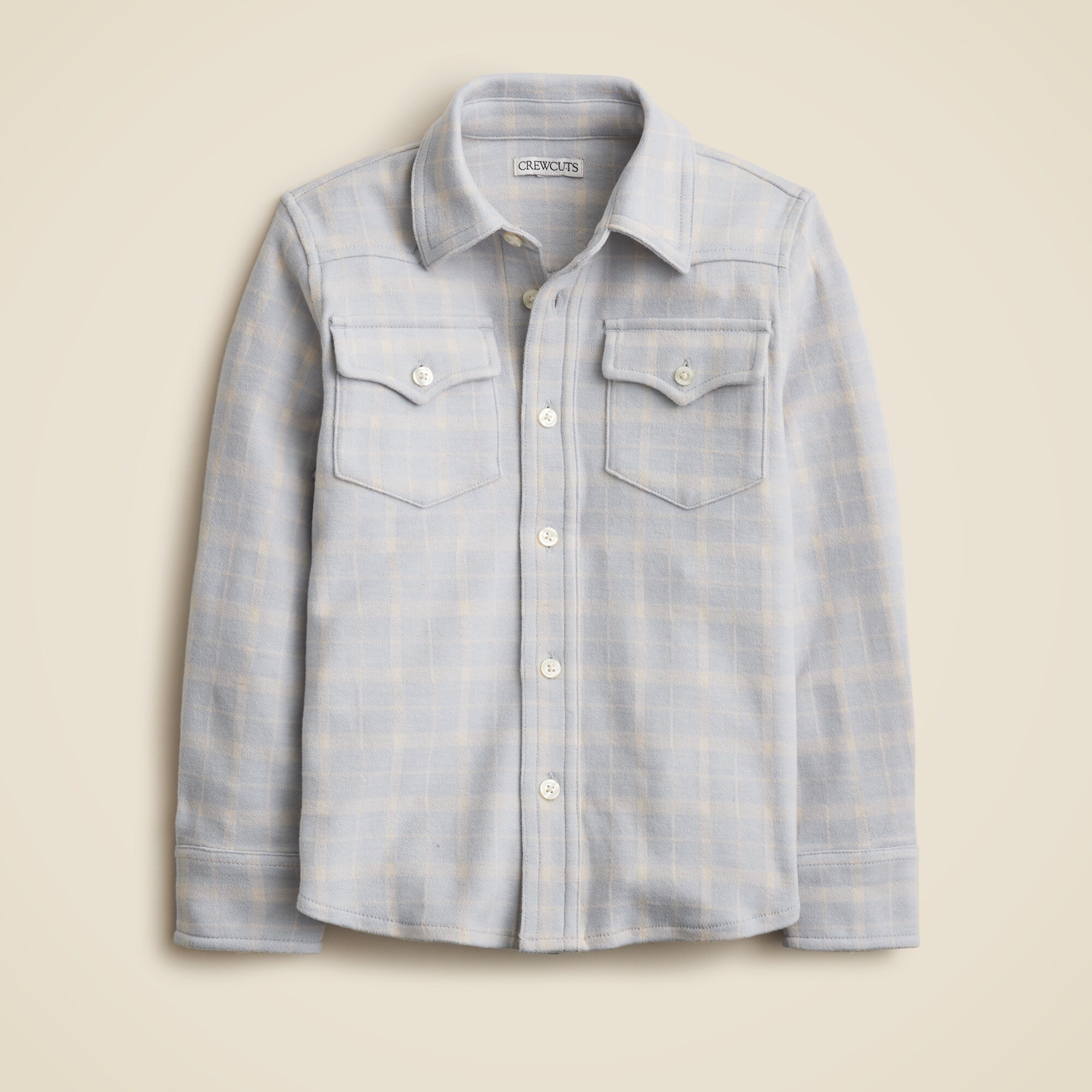  Kids' long-sleeve Seaboard soft-knit shirt in stripe