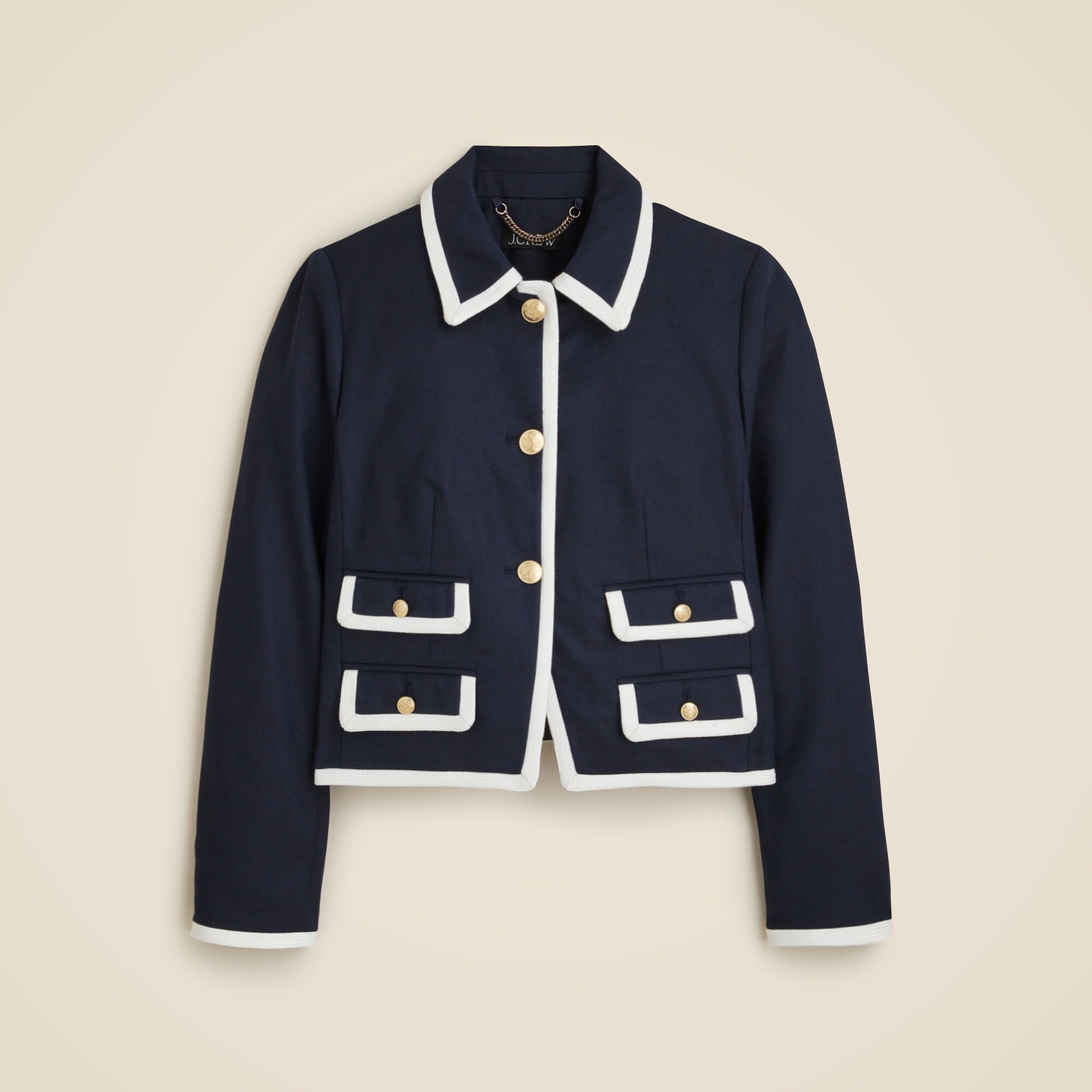 Lucie lady jacket in stretch linen blend