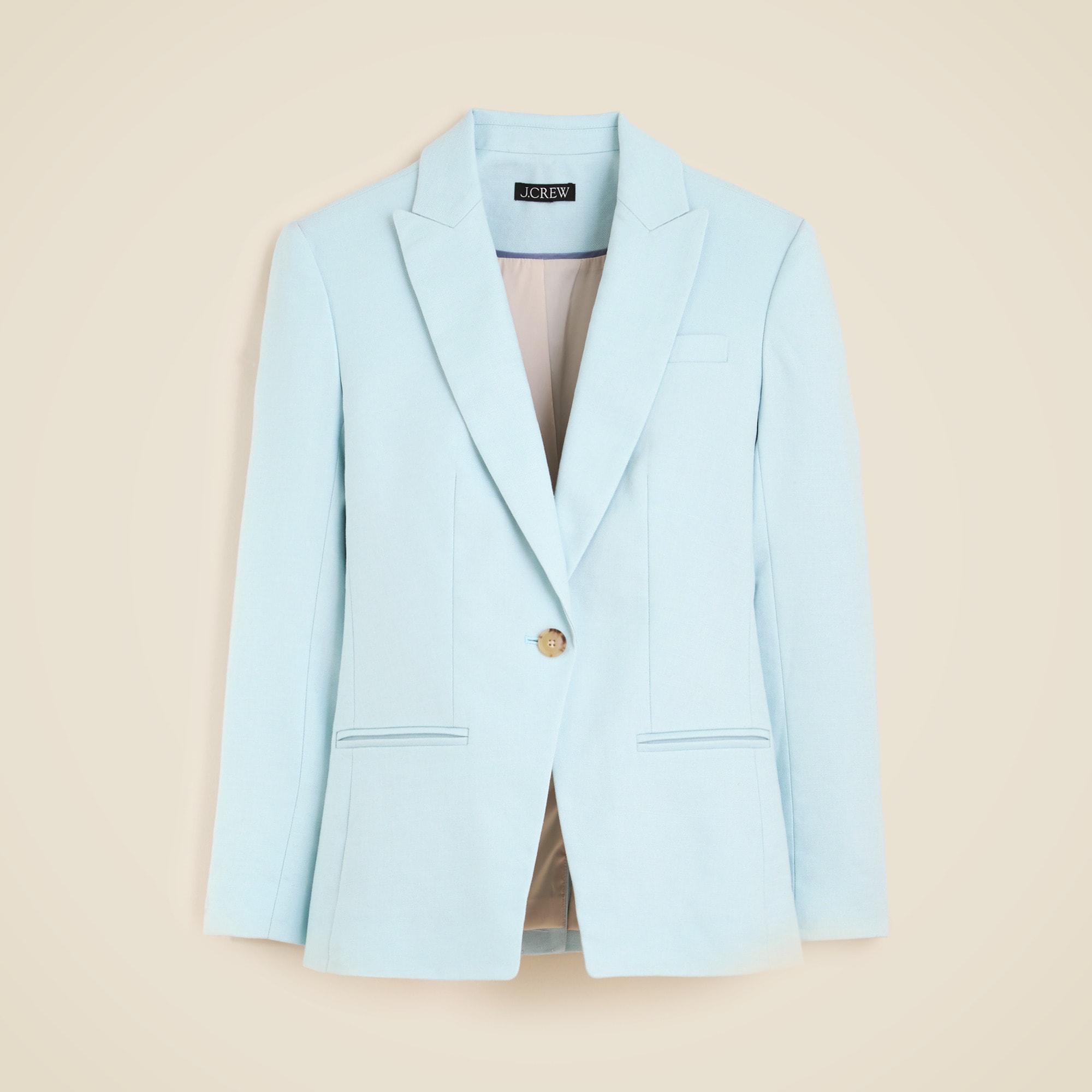 womens Alexandra blazer in stretch linen blend