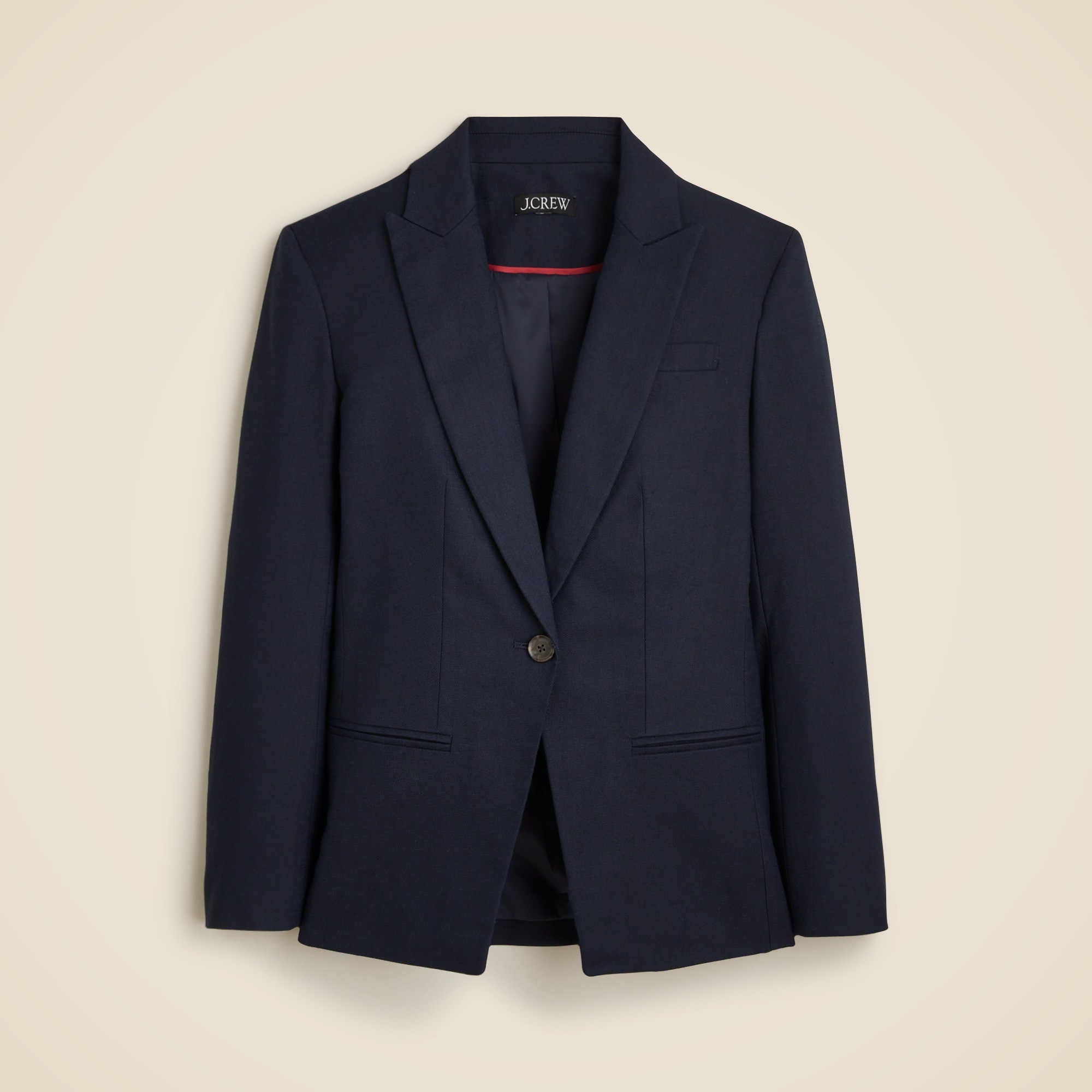 womens Alexandra blazer in stretch linen blend