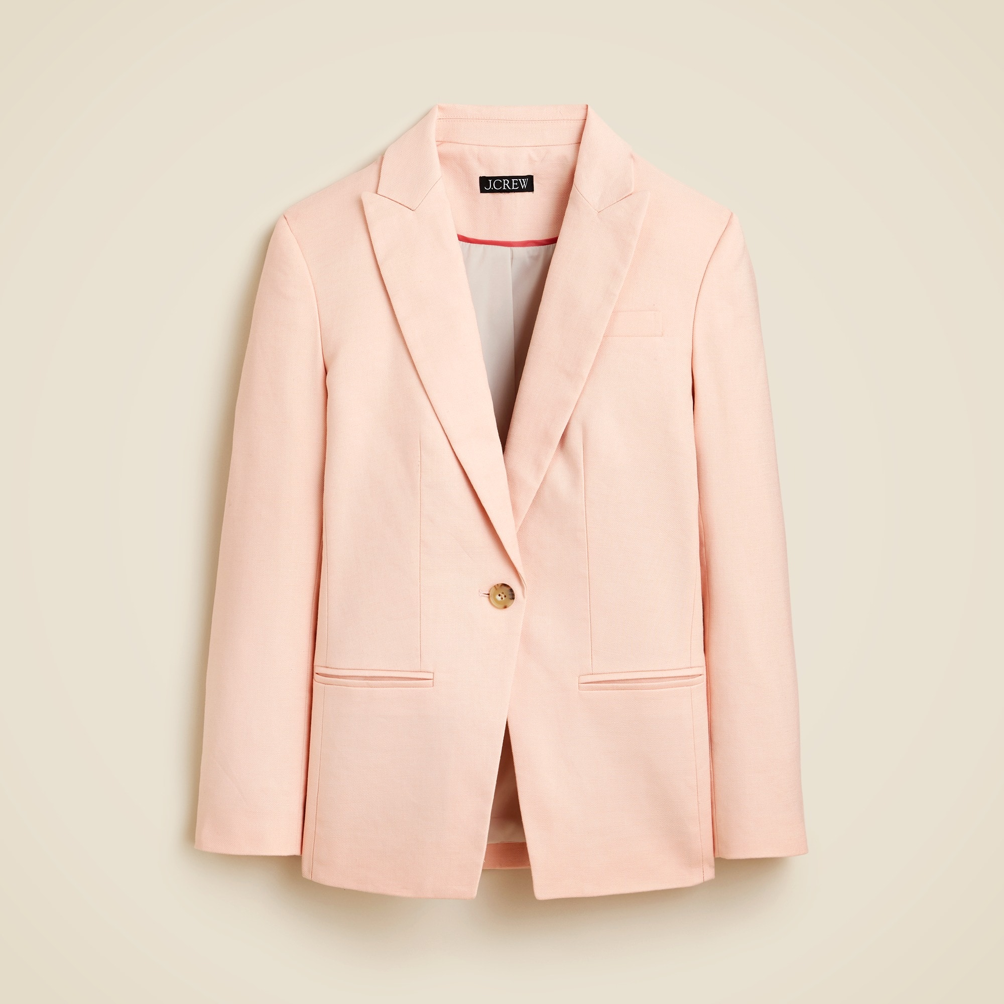 womens Alexandra blazer in stretch linen blend
