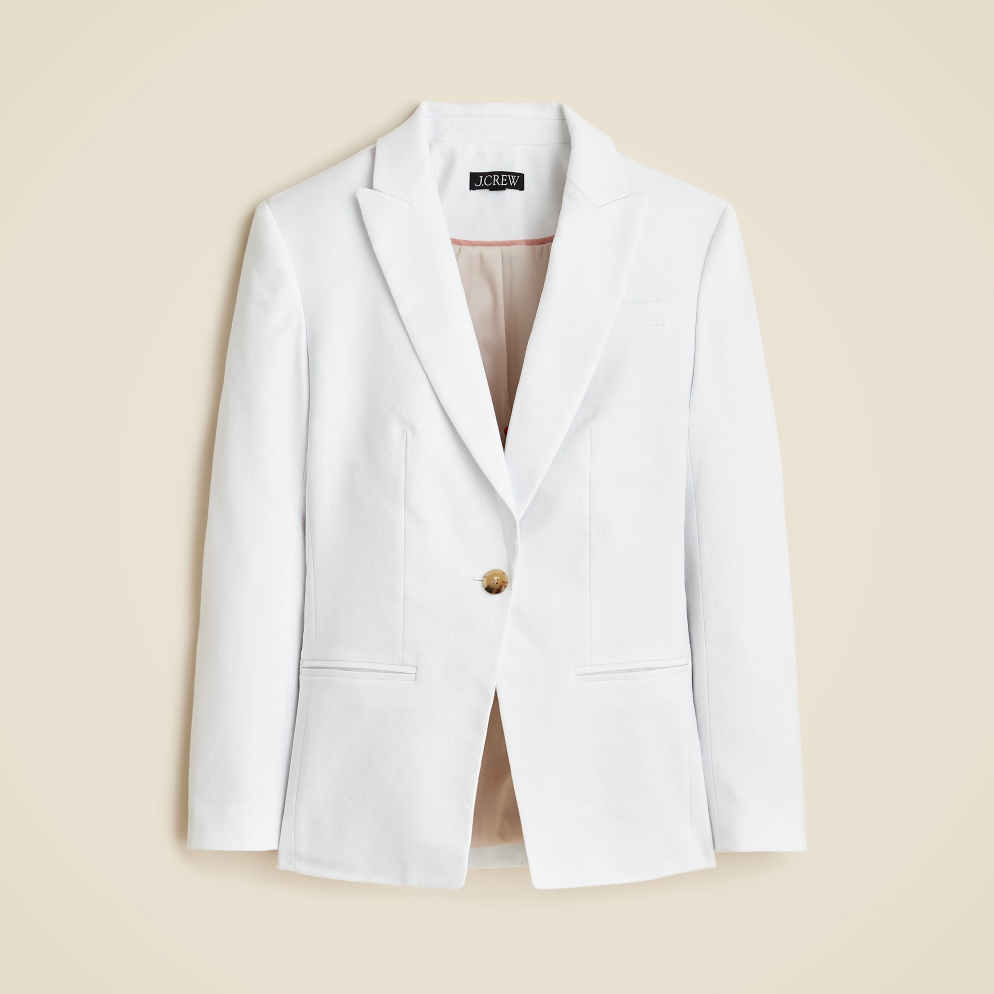 womens Alexandra blazer in stretch linen blend