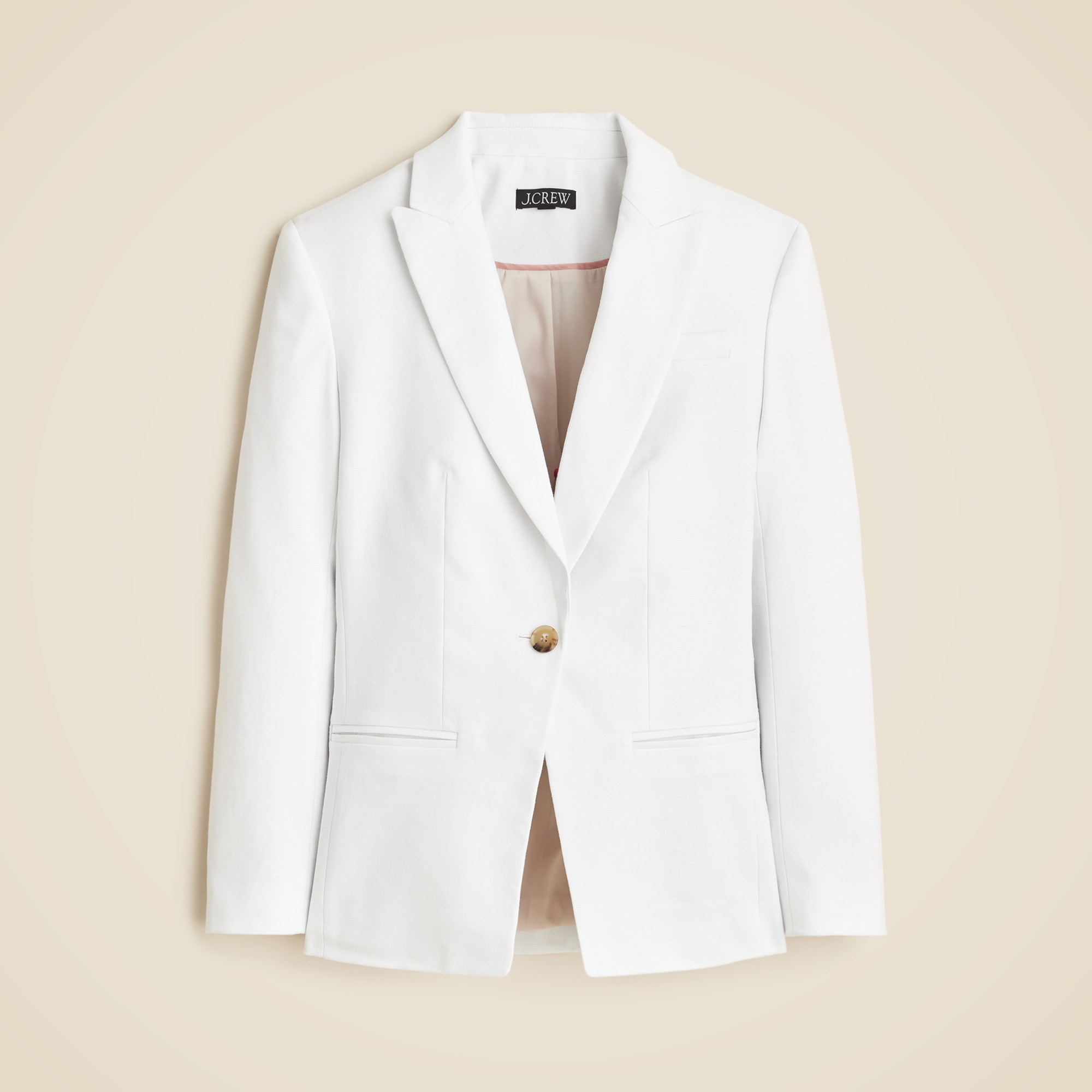 Petite Alexandra blazer in stretch linen blend