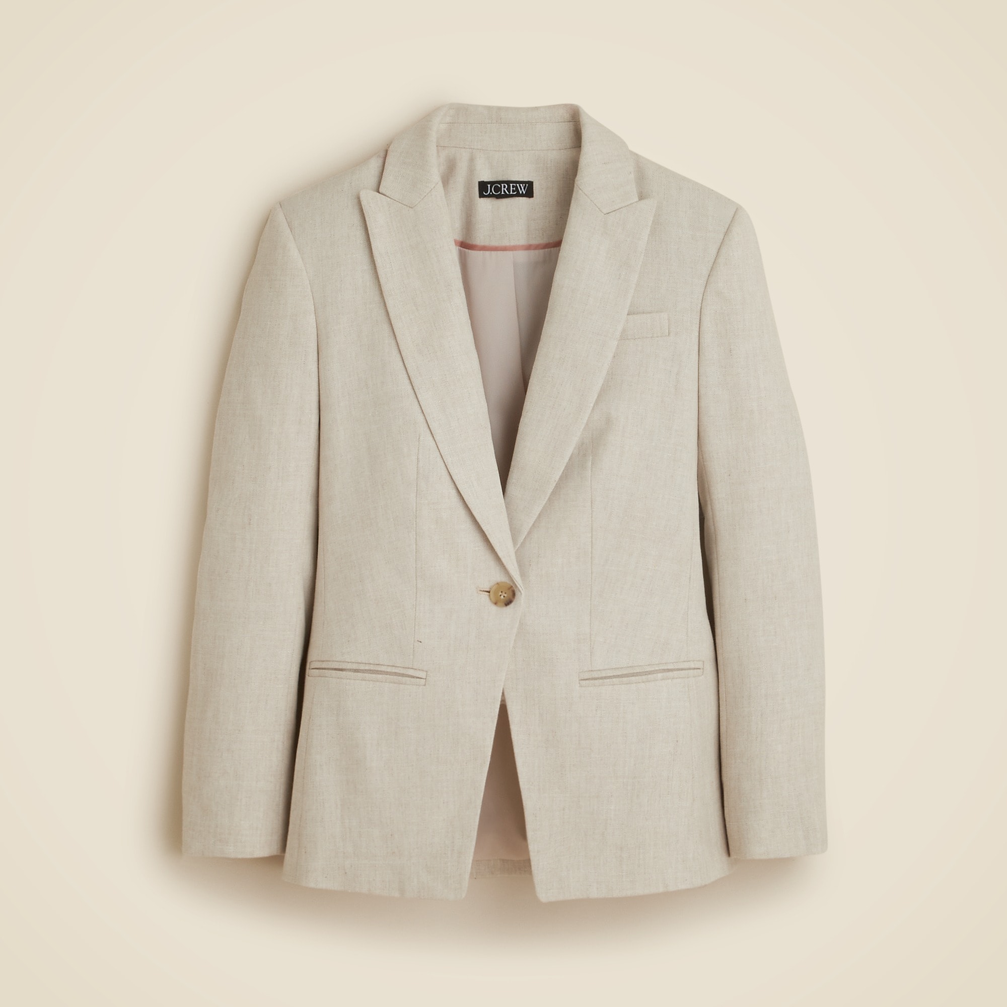womens Alexandra blazer in stretch linen blend