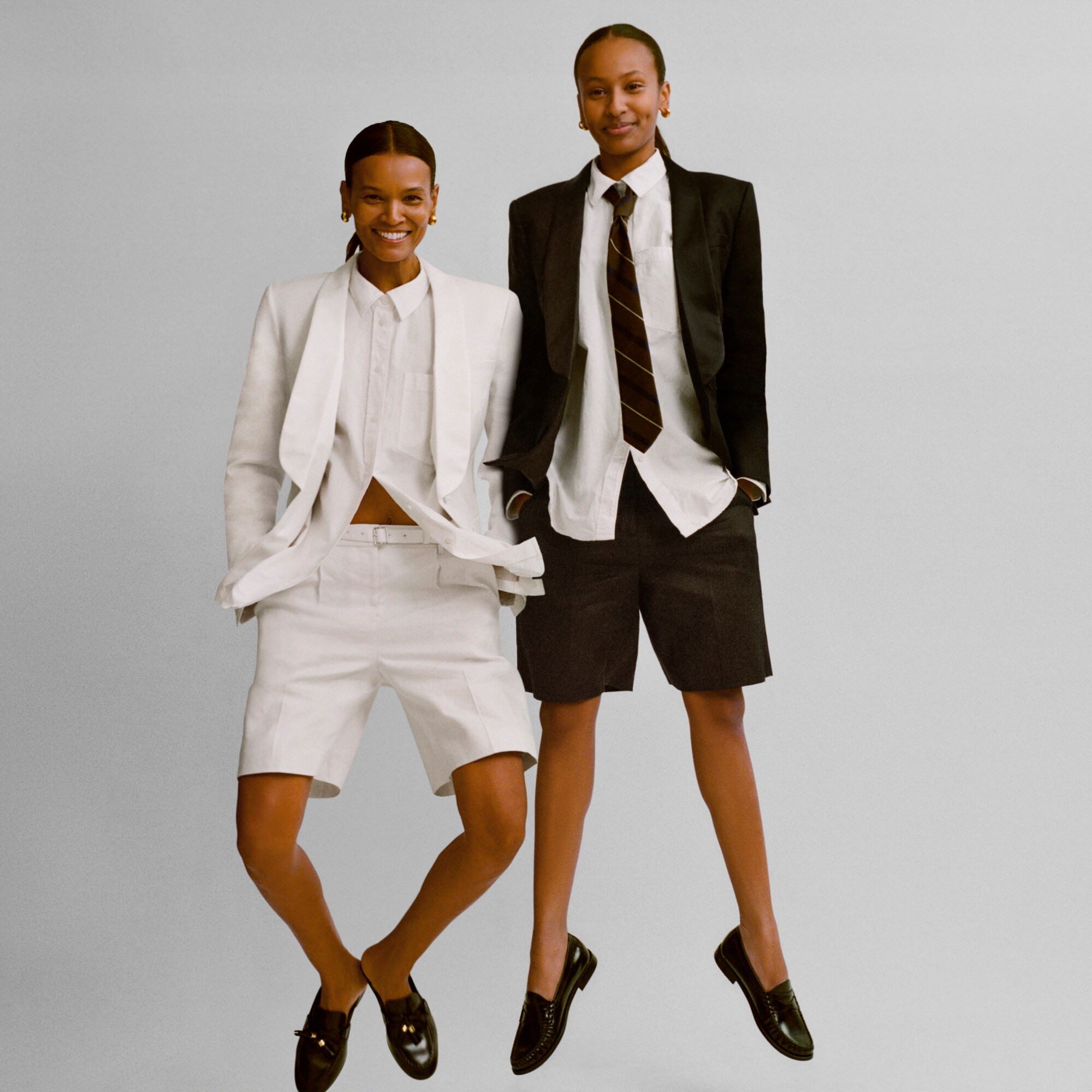 Collection Alexandra shawl-collar blazer in stretch linen blend