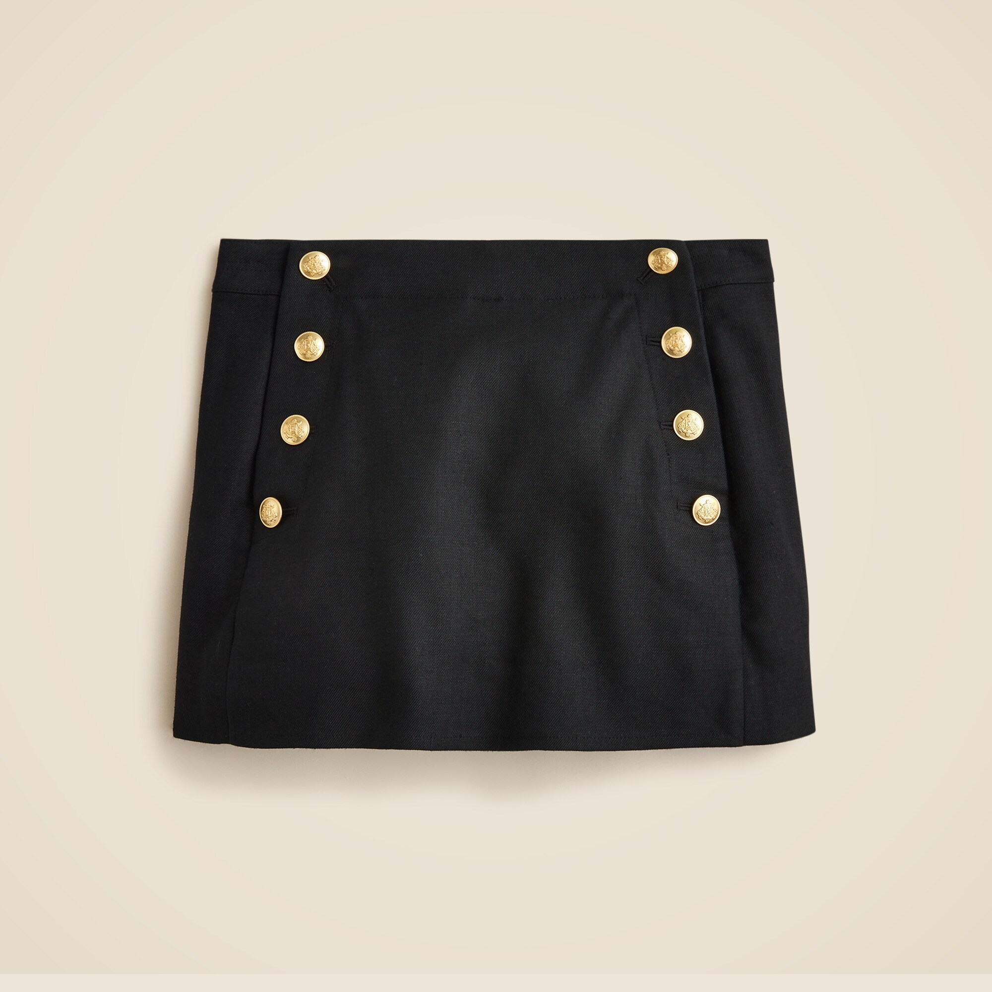 womens Sailor skort in stretch linen blend