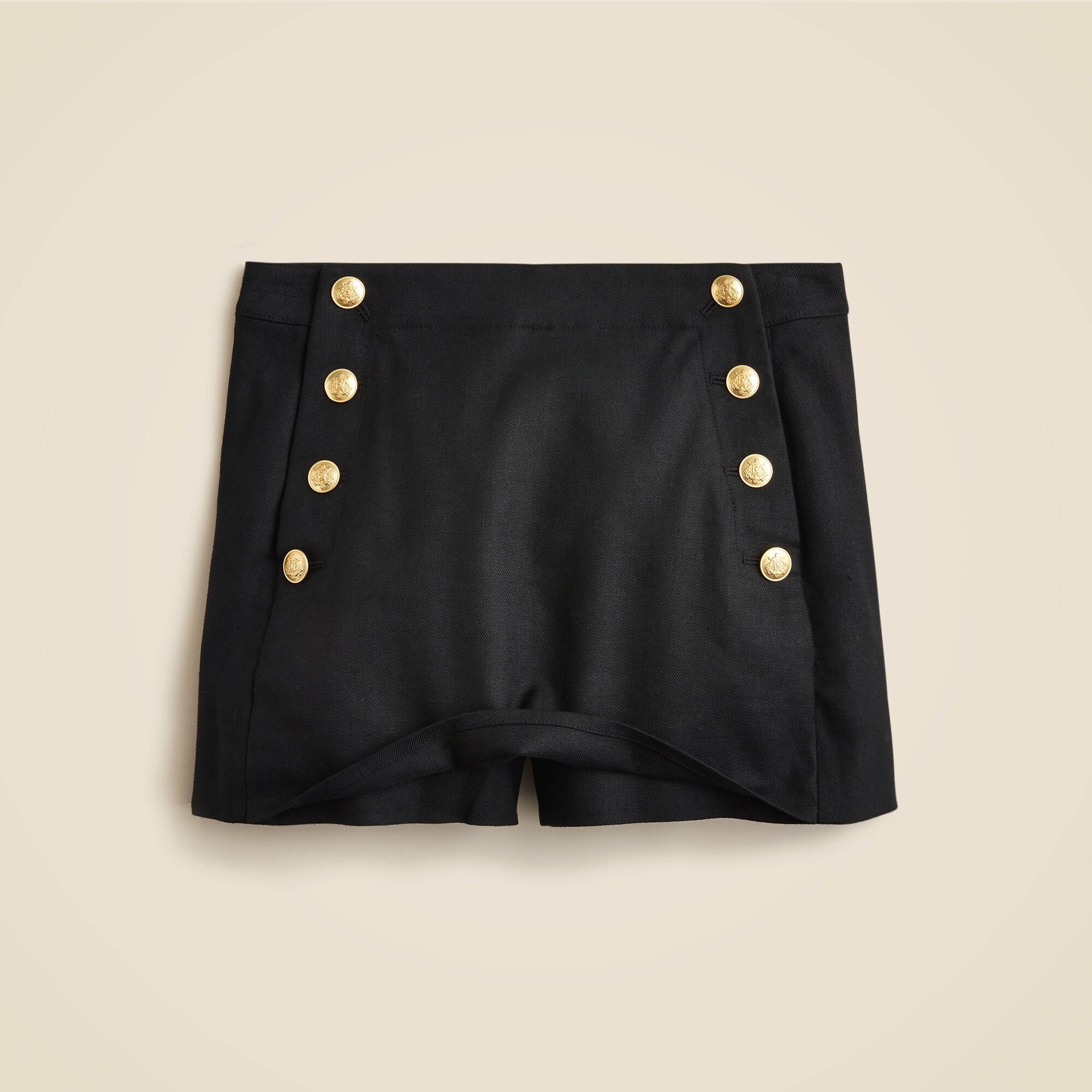 Sailor skort in stretch linen blend