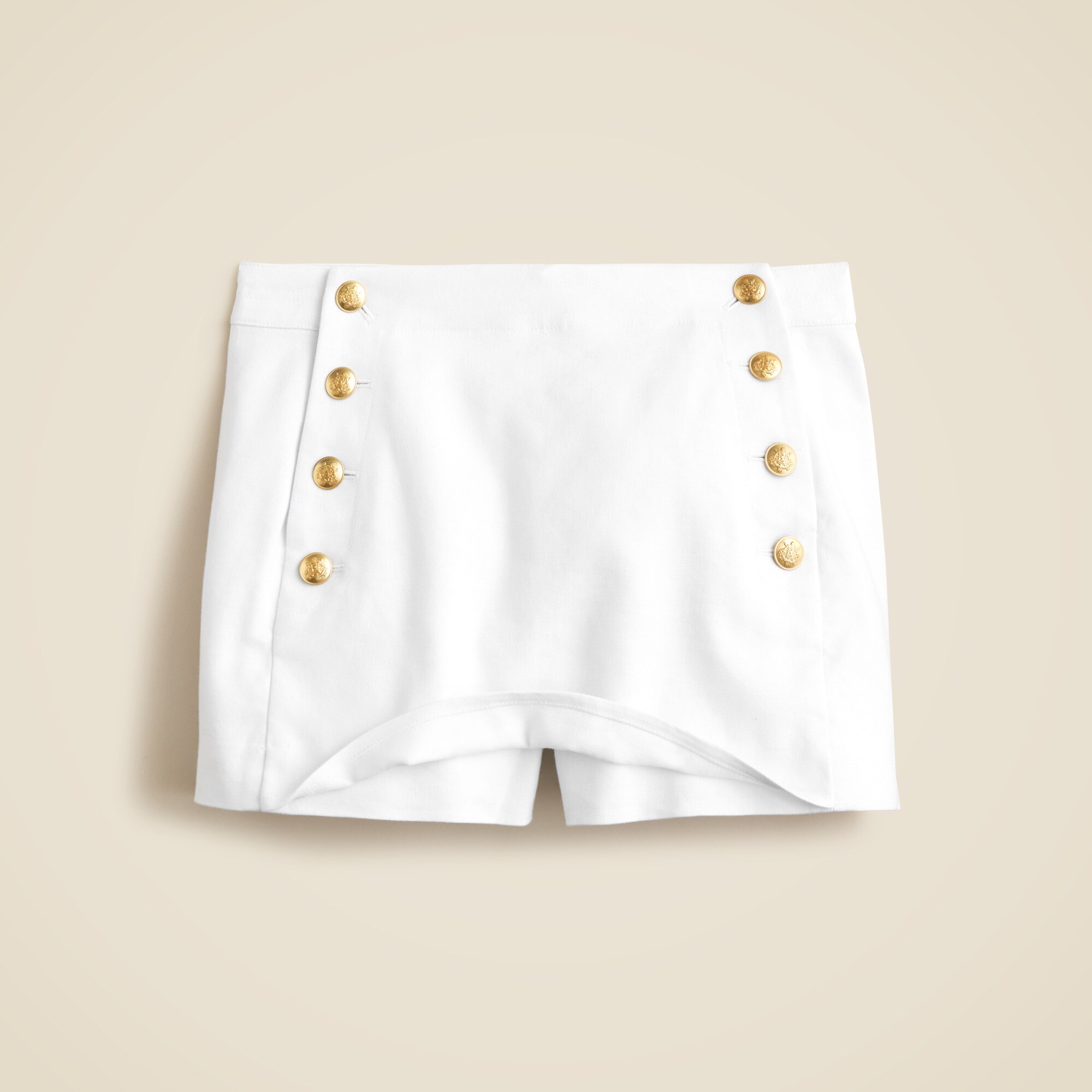 Sailor skort in stretch linen blend