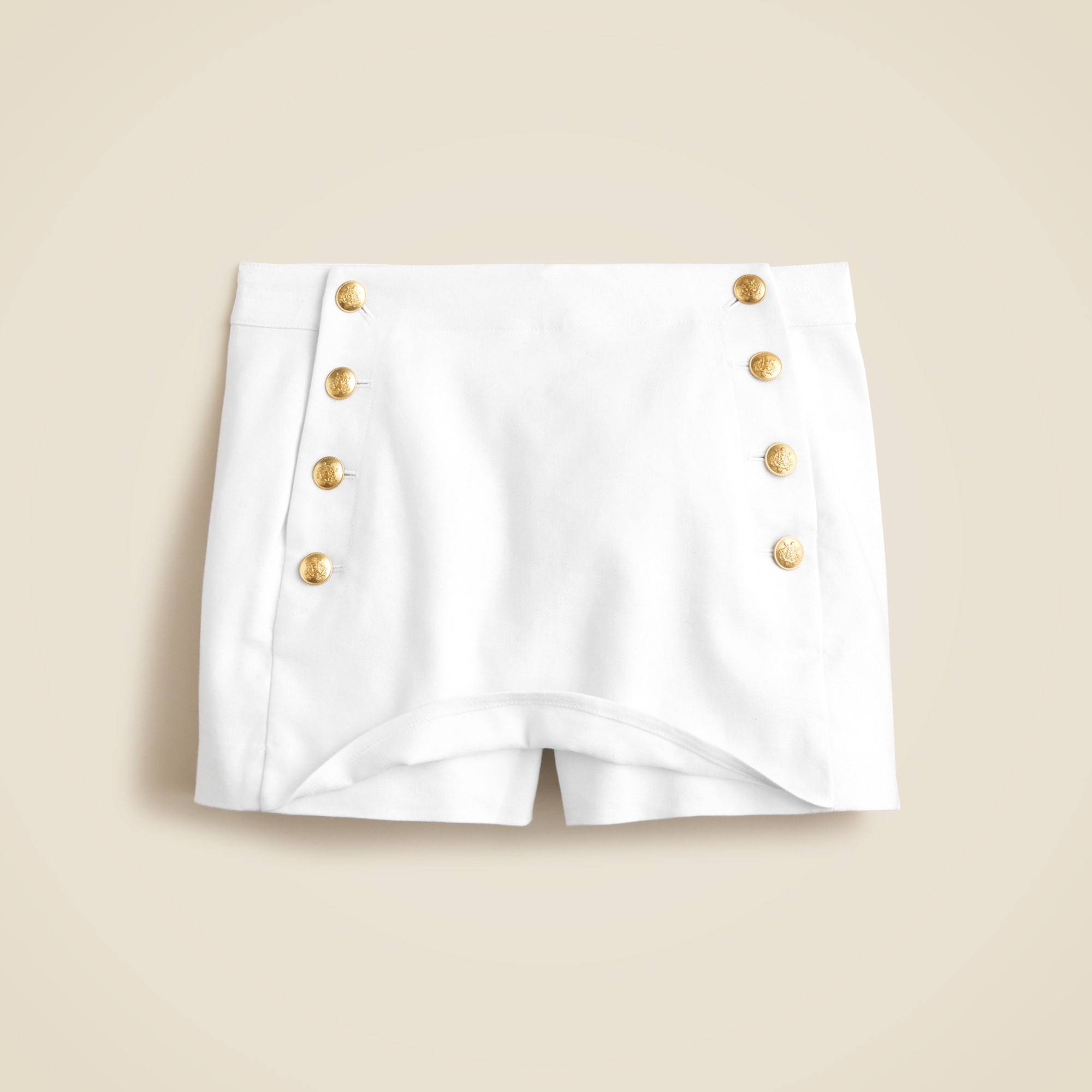 Sailor skort in stretch linen blend