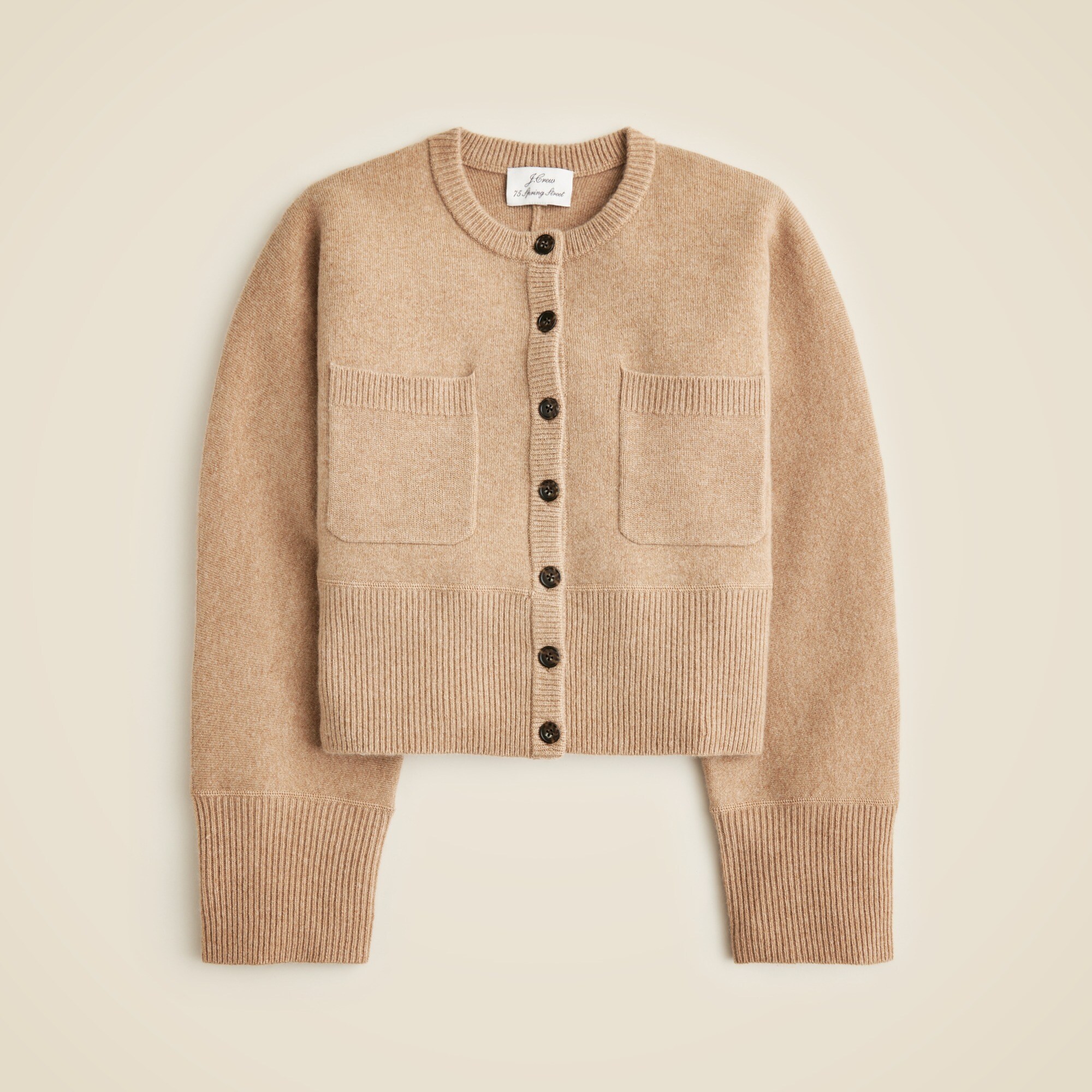 womens Spring Street cashmere-blend patch-pocket cardigan