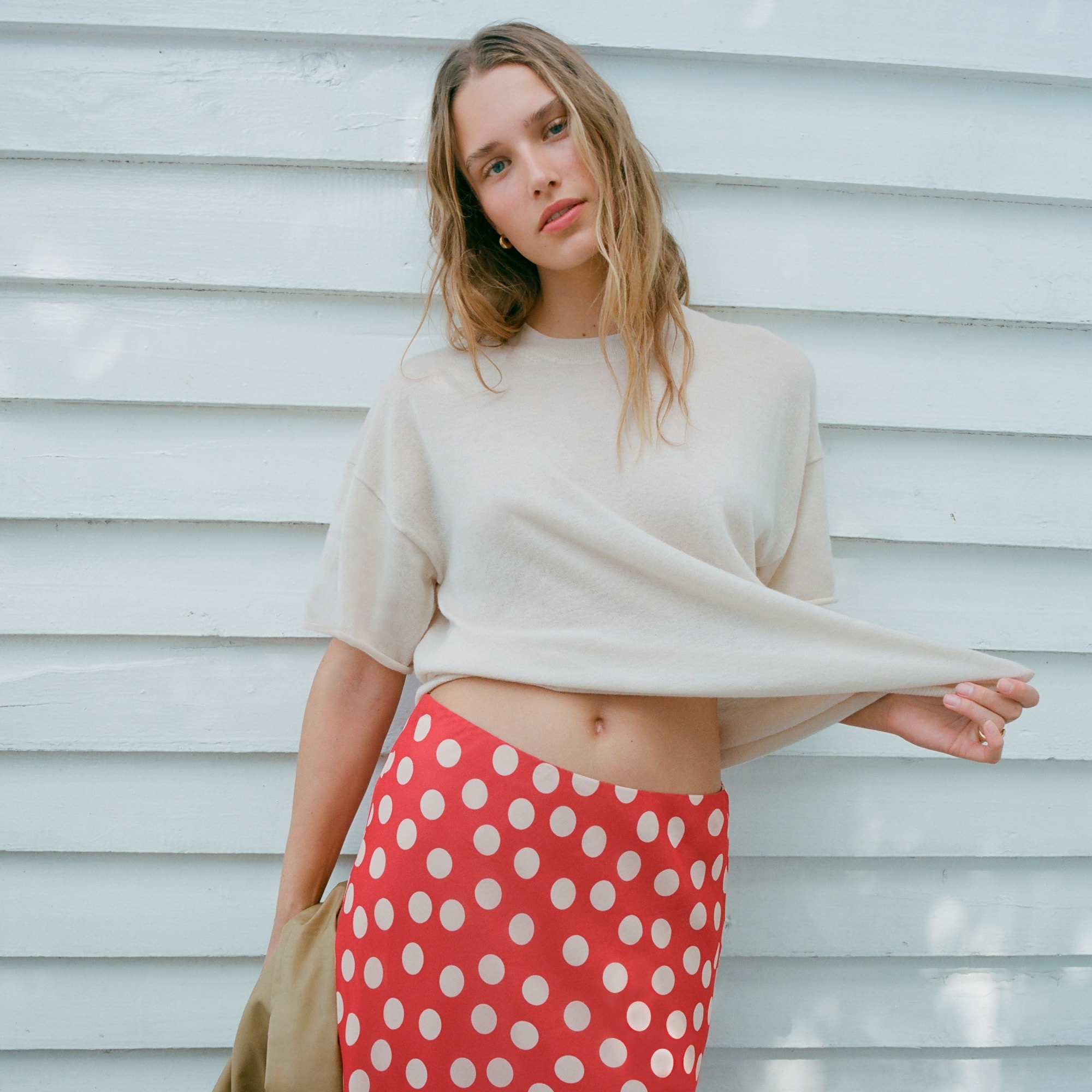 Spring Street featherweight cashmere relaxed T-shirt