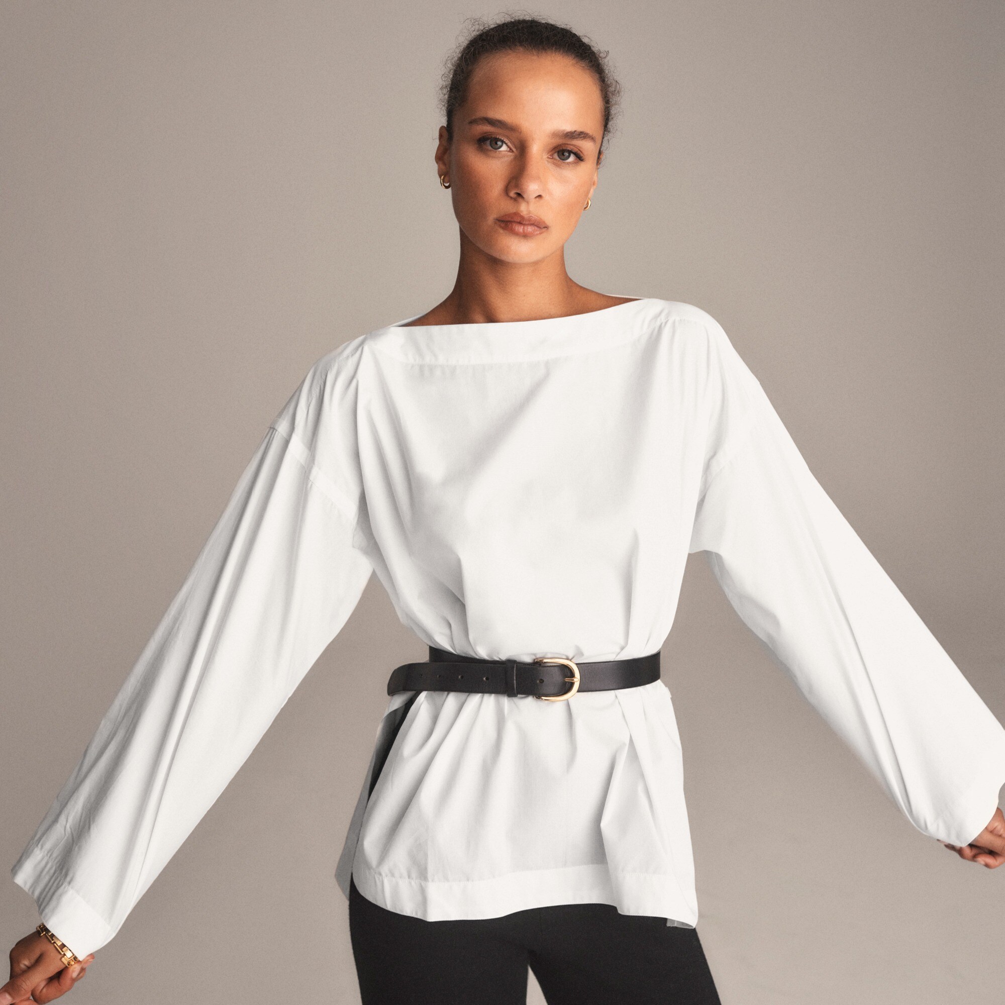 Ciel top in cotton poplin